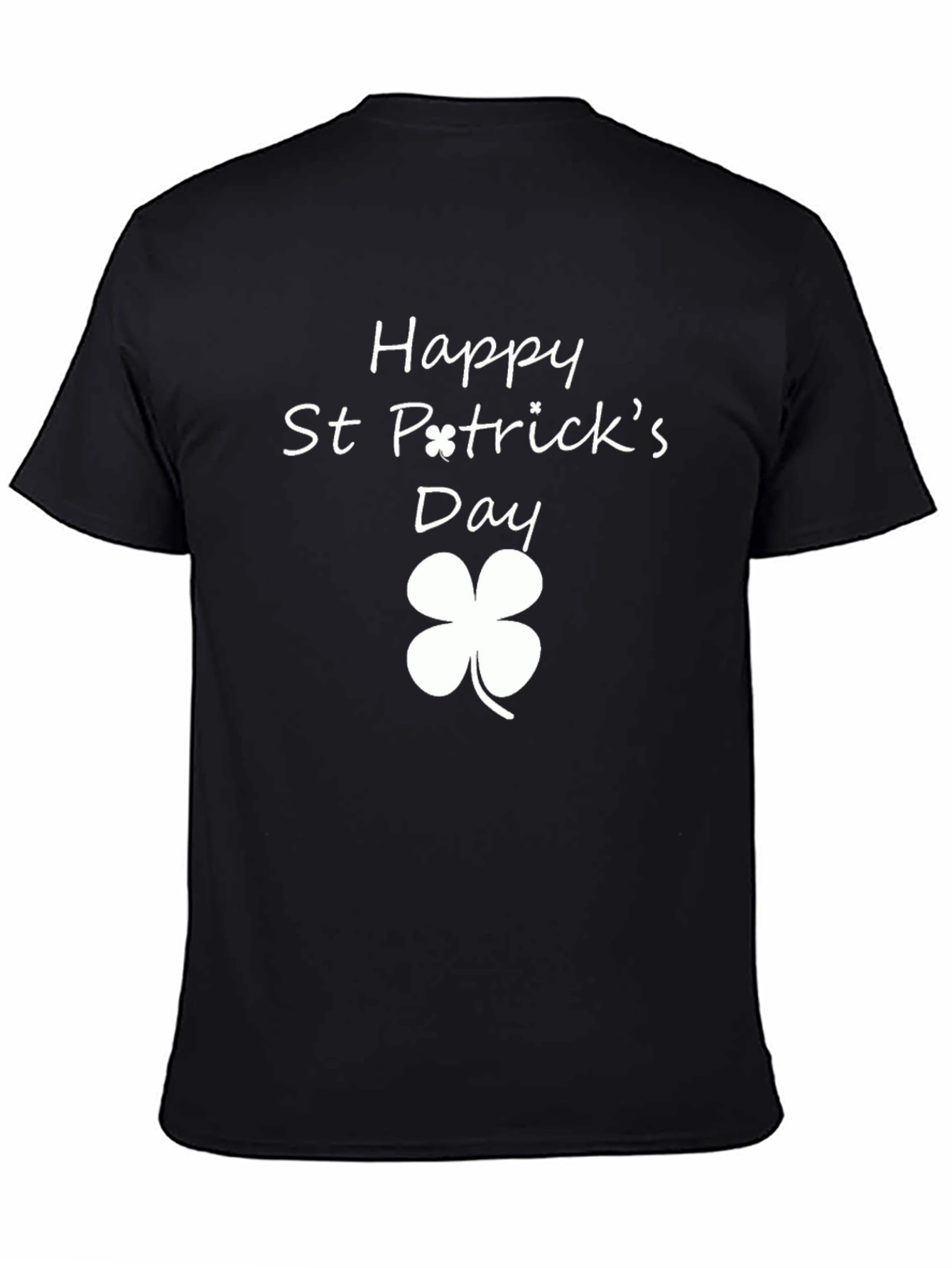 Happy St. Patricks Day Black T-Shirt