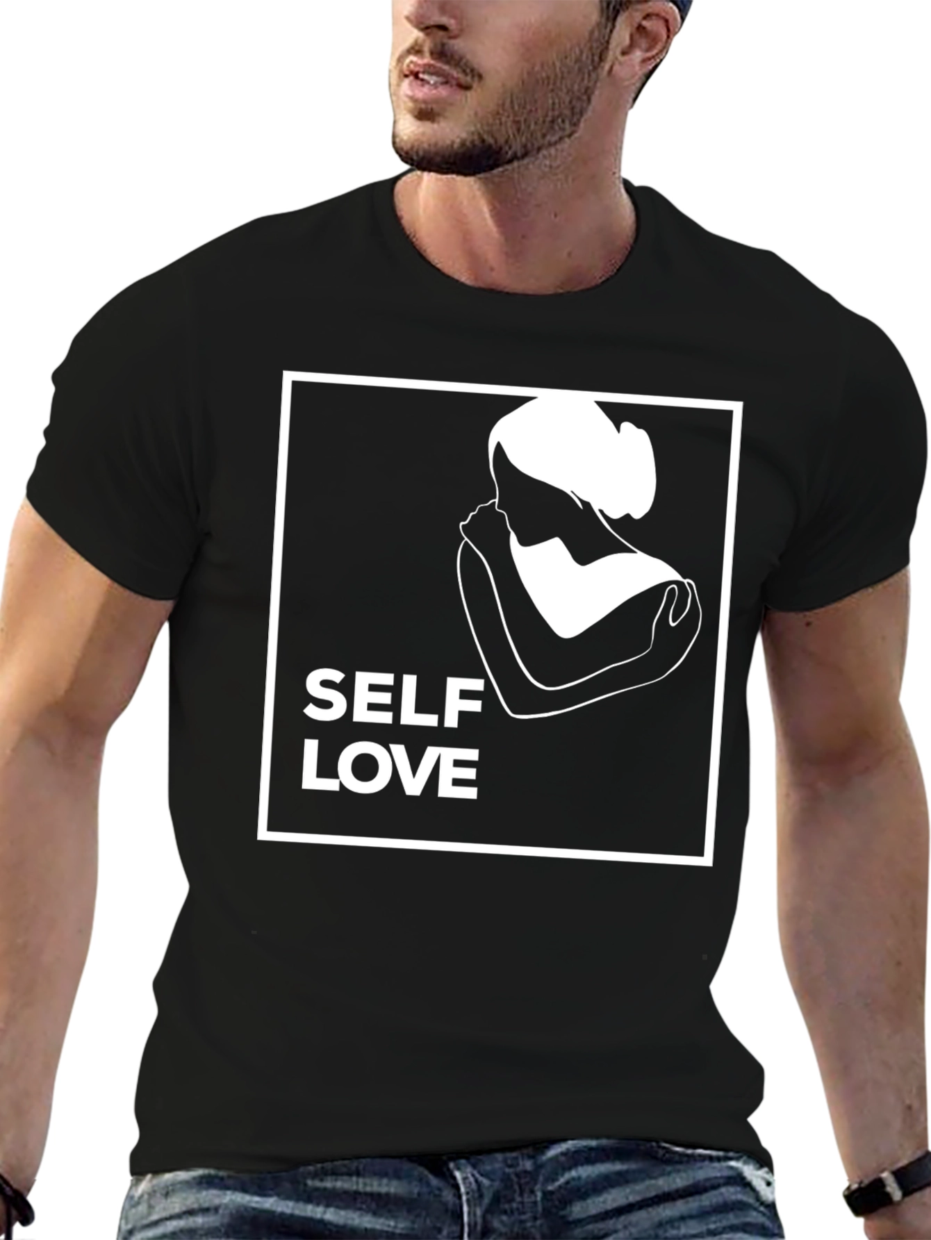 Self Love Black Graphic Tee
