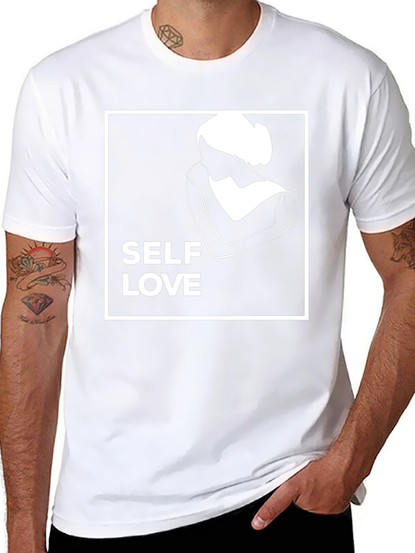 Self Love Black Graphic Tee
