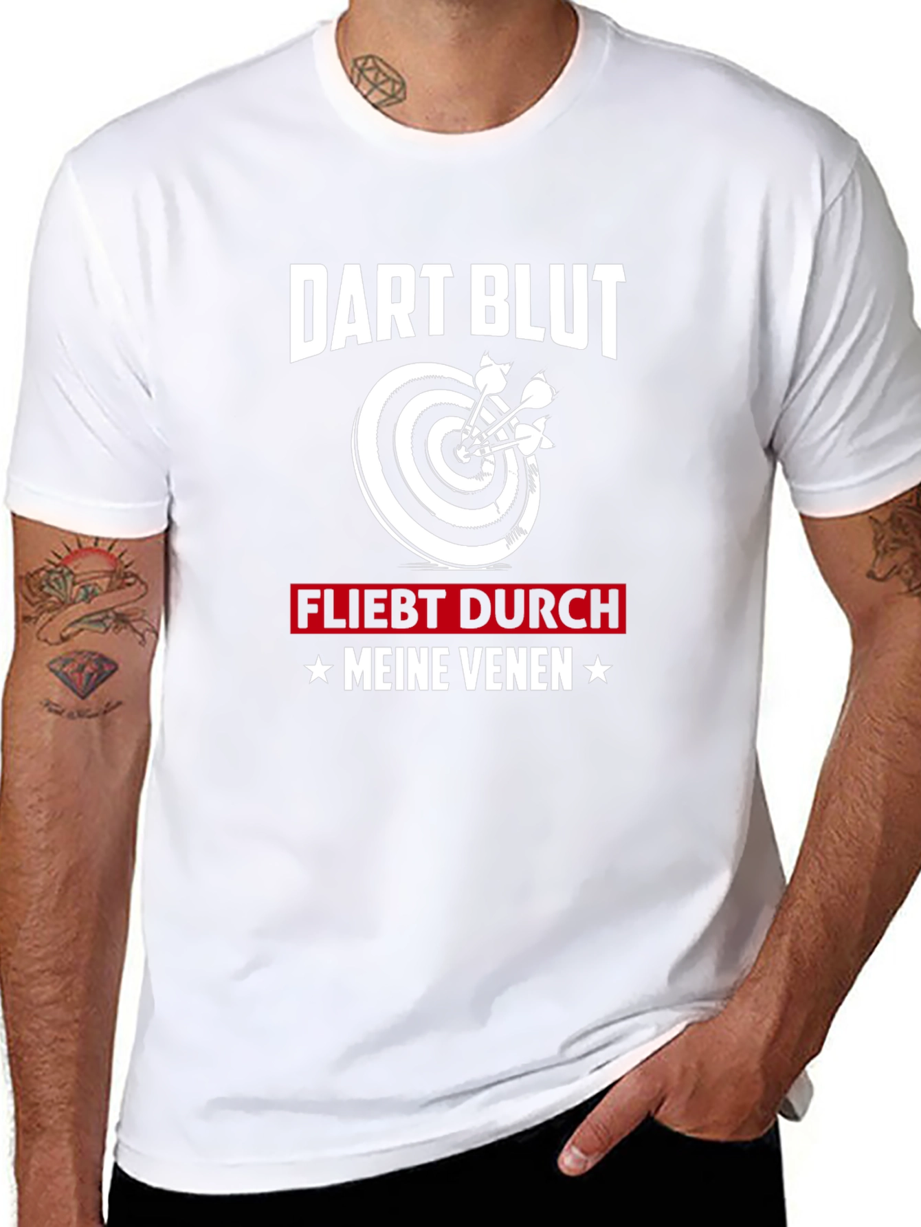 Dart Blut Fliesst T-Shirt - Dart Player Tee