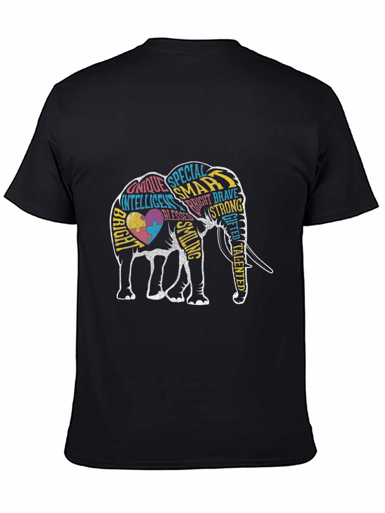 Autism Awareness Elephant Graphic Tee