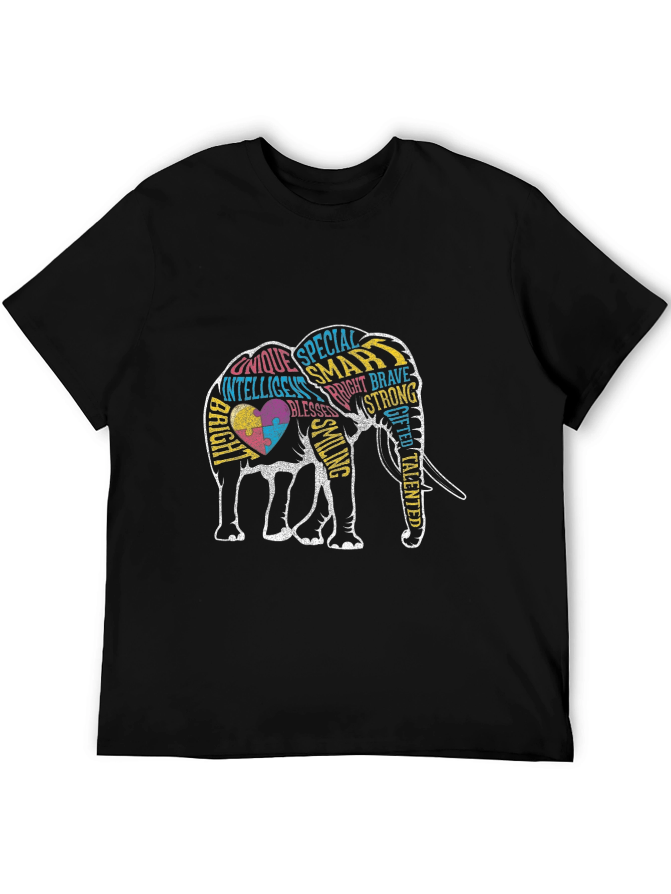 Autism Awareness Elephant Graphic Tee