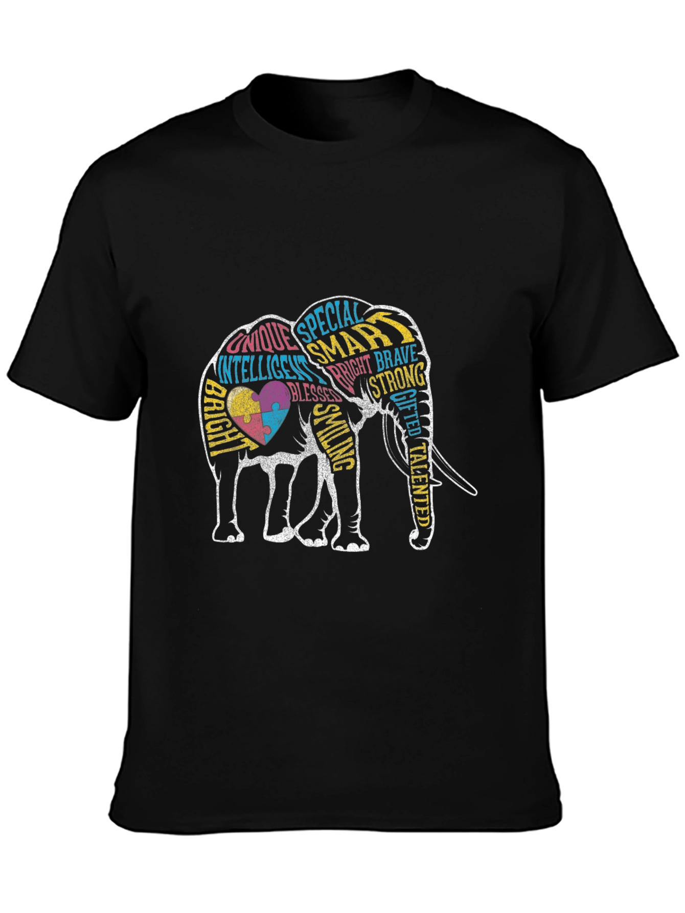 Autism Awareness Elephant Graphic Tee