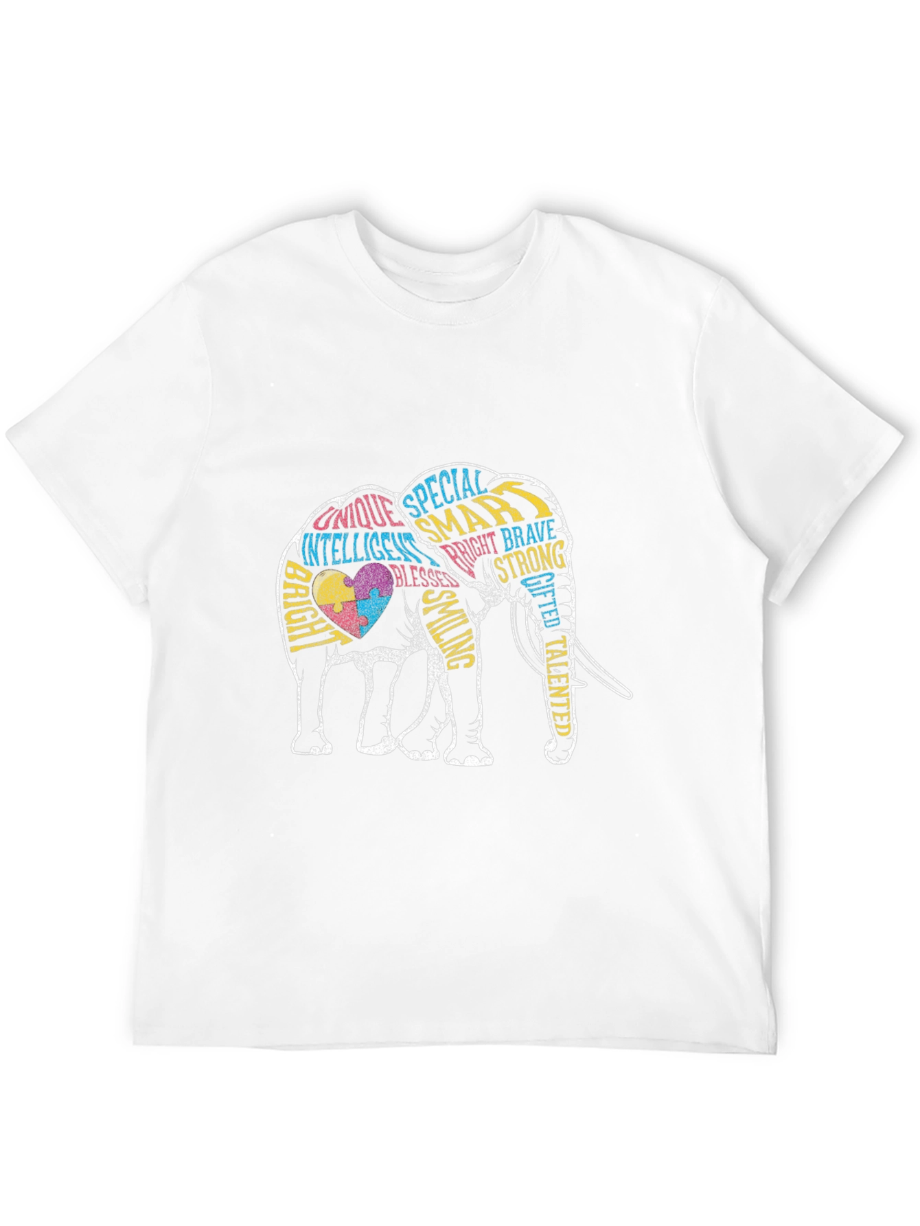 Autism Awareness Elephant Graphic Tee