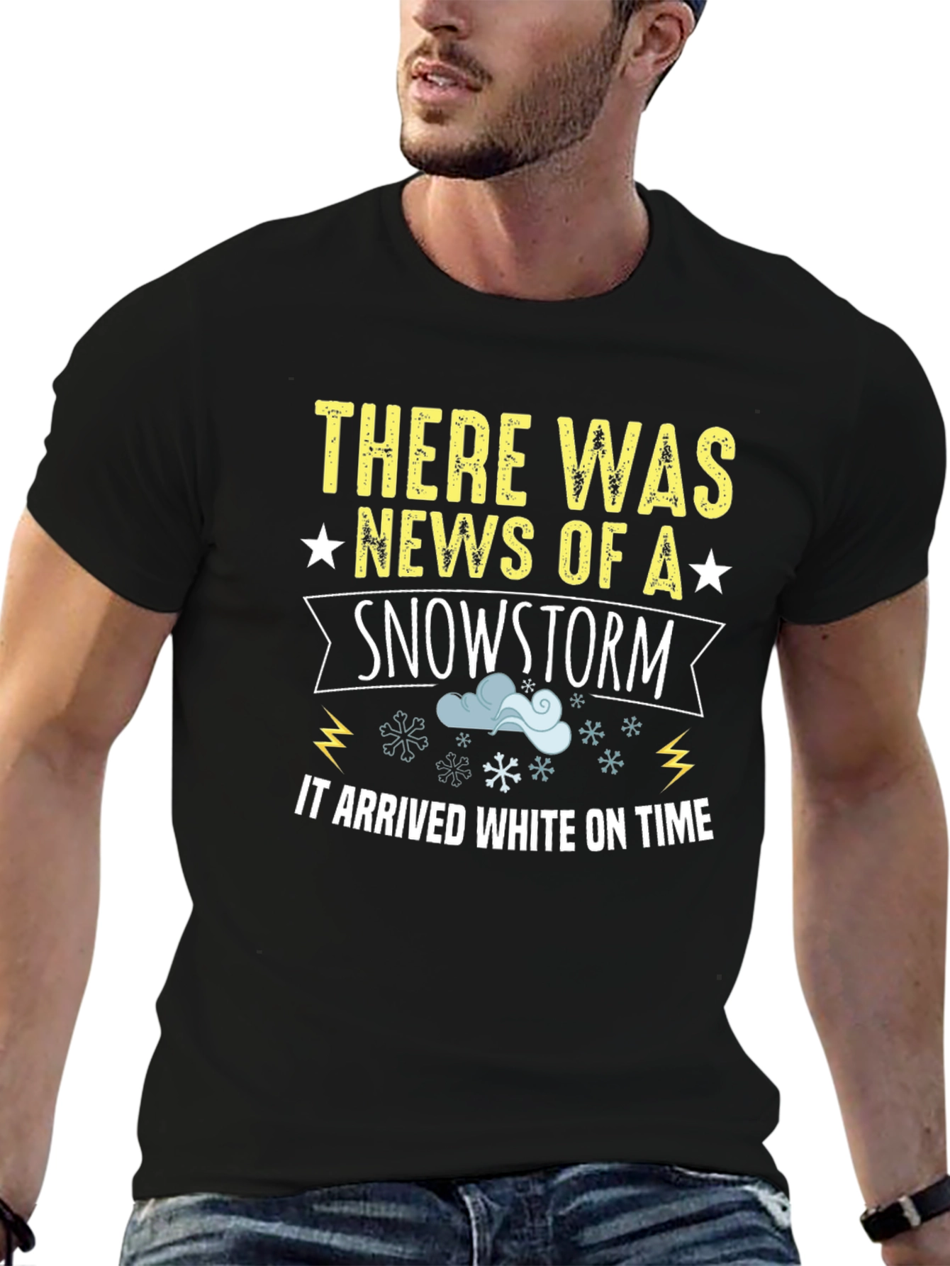 Snowstorm Arrival T-Shirt: Winter Humor Tee