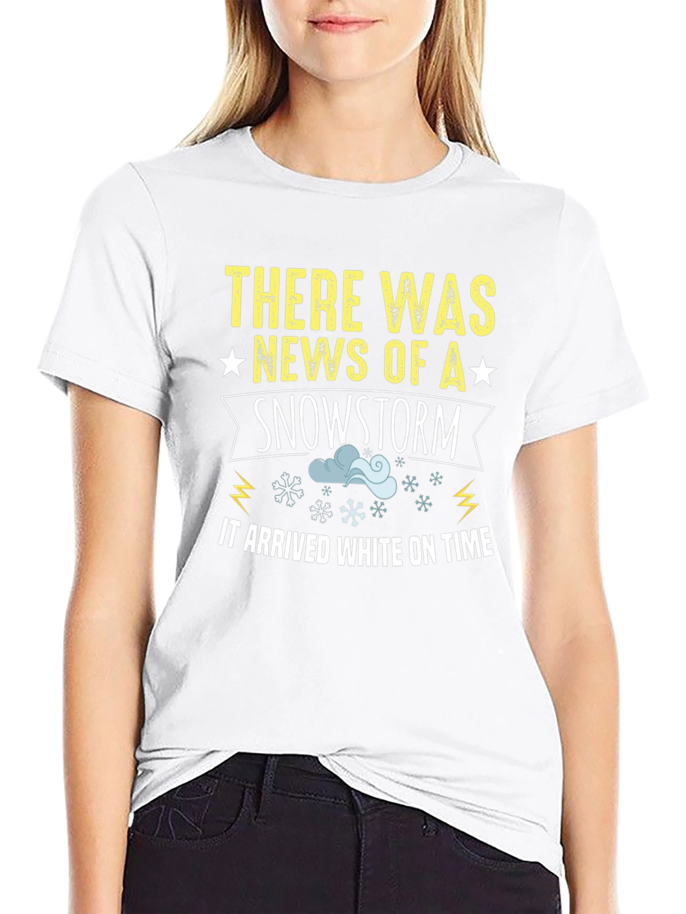 Snowstorm Arrival T-Shirt: Winter Humor Tee