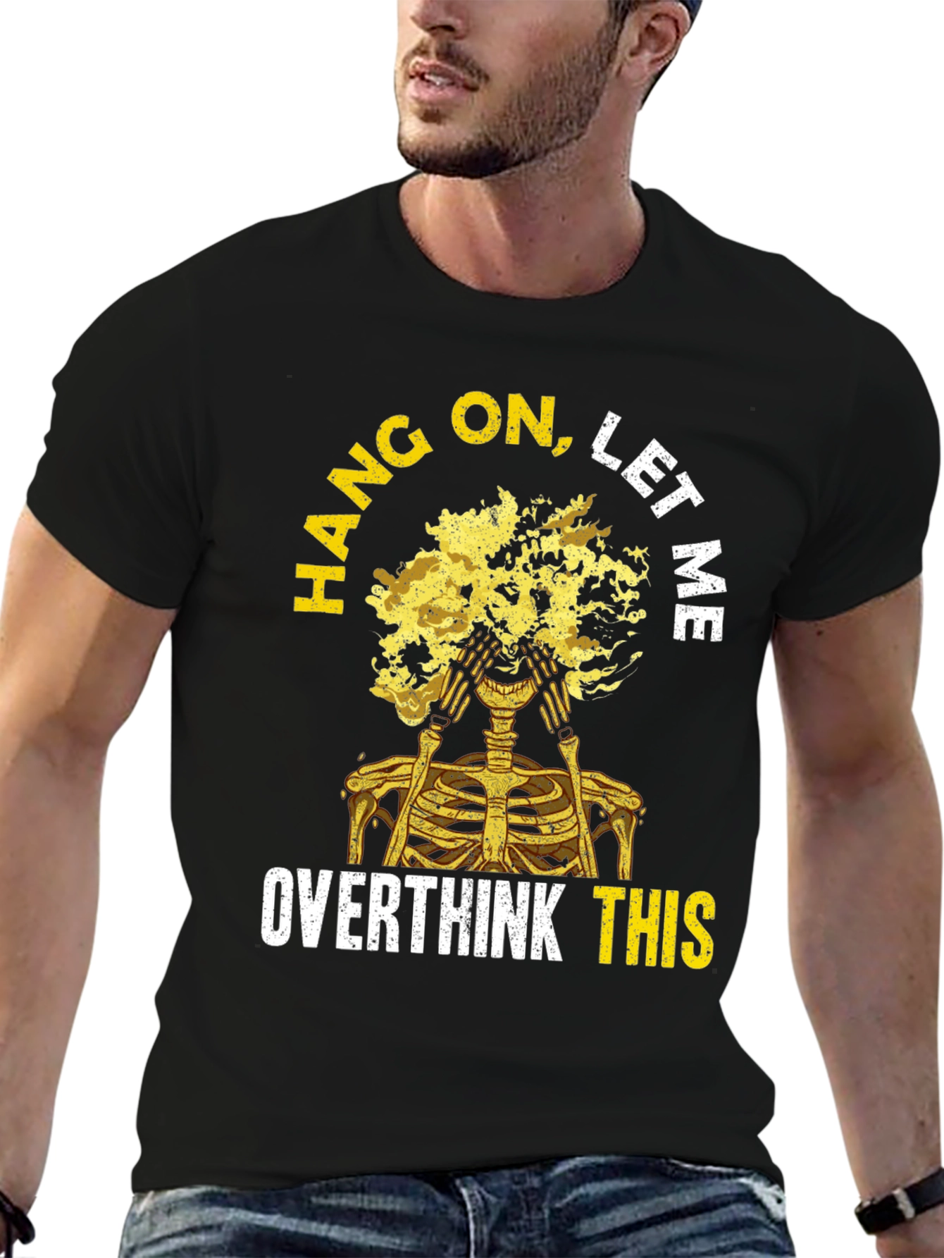 Overthink Skeleton Graphic Tee