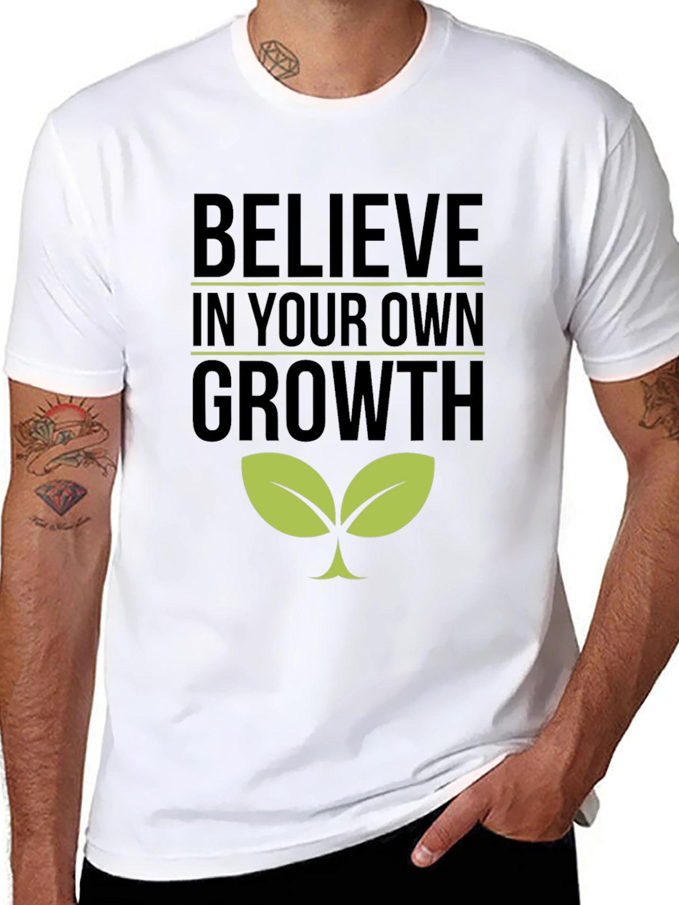 Believe in Your Own Growth T-Shirt - Black