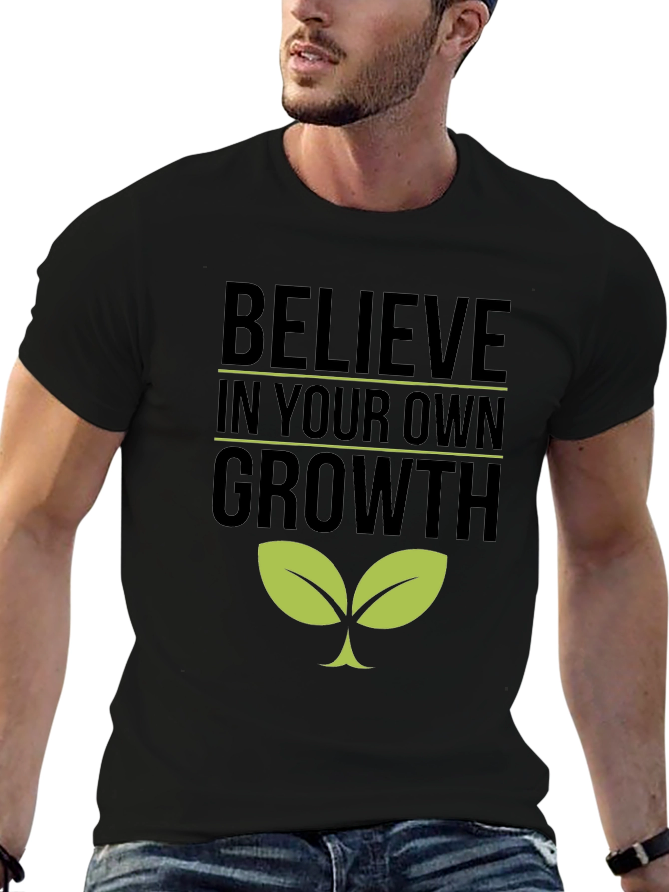Believe in Your Own Growth T-Shirt - Black