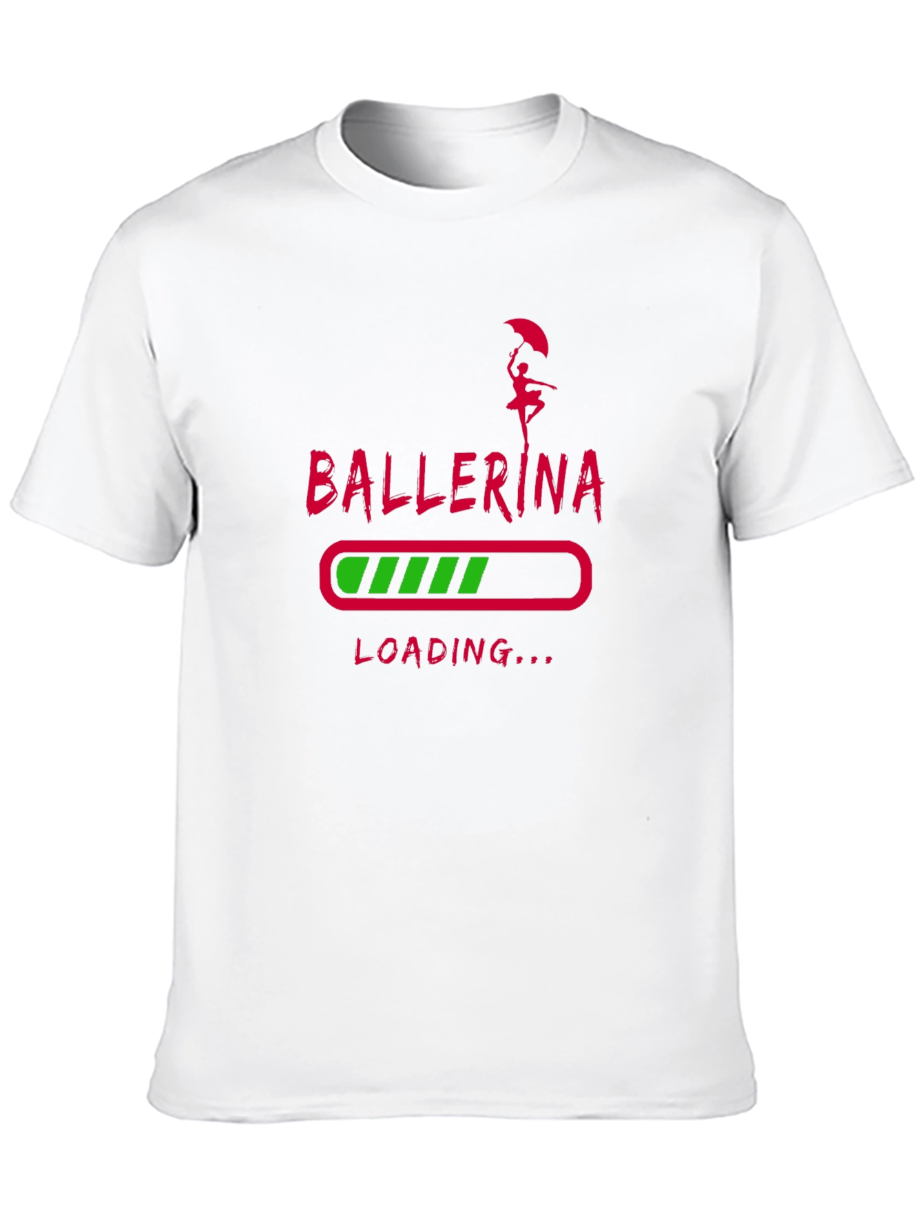 Ballerina Loading T-Shirt - Black Graphic Tee