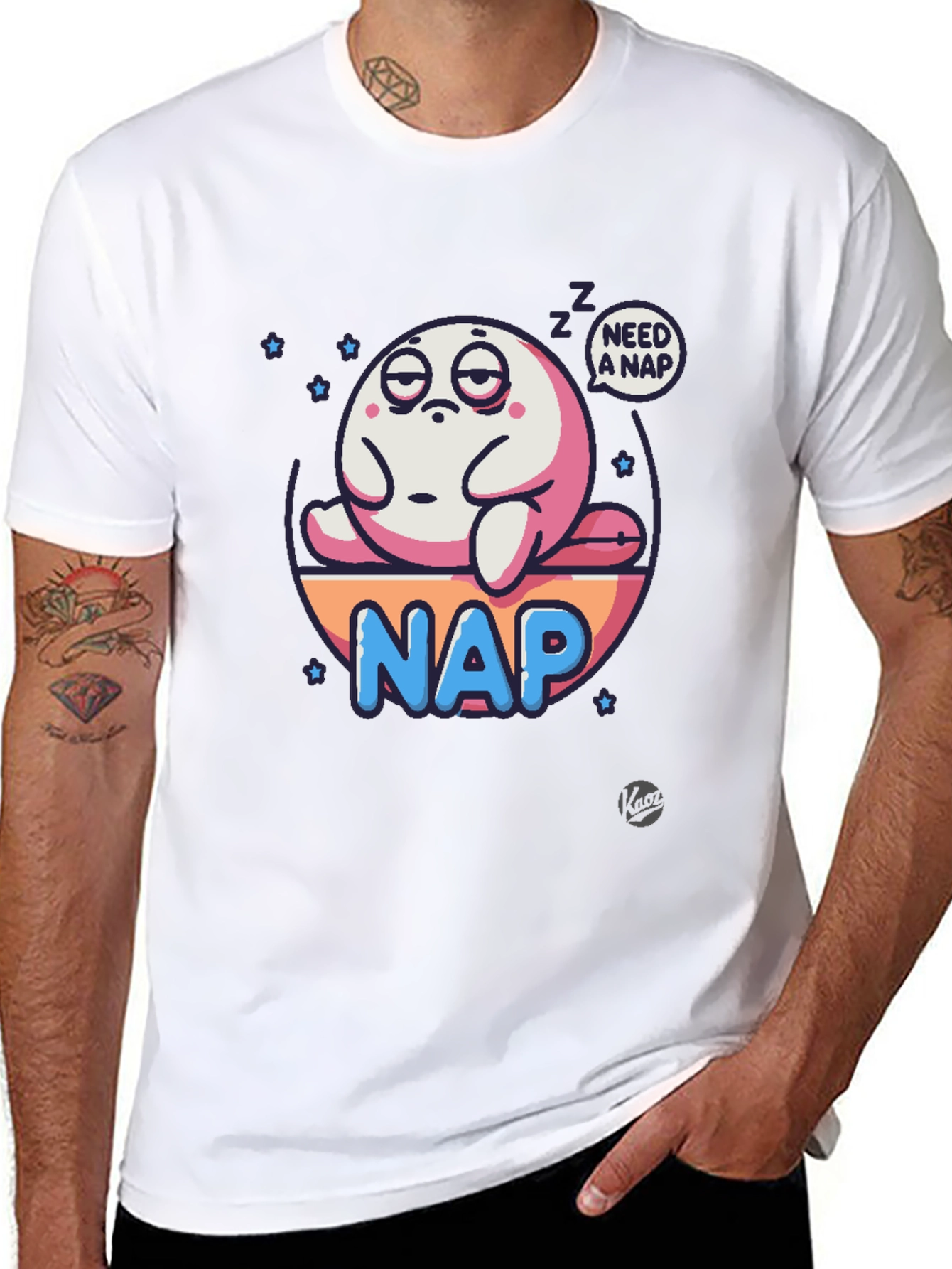 Need a Nap T-Shirt - Sleepy Character Graphic Tee