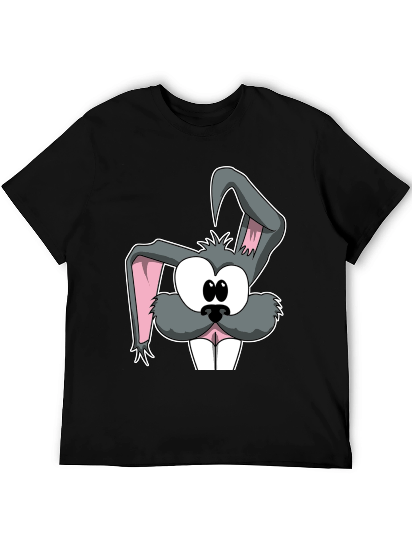 Cartoon Rabbit Graphic Tee - Soft Cotton Casual Top