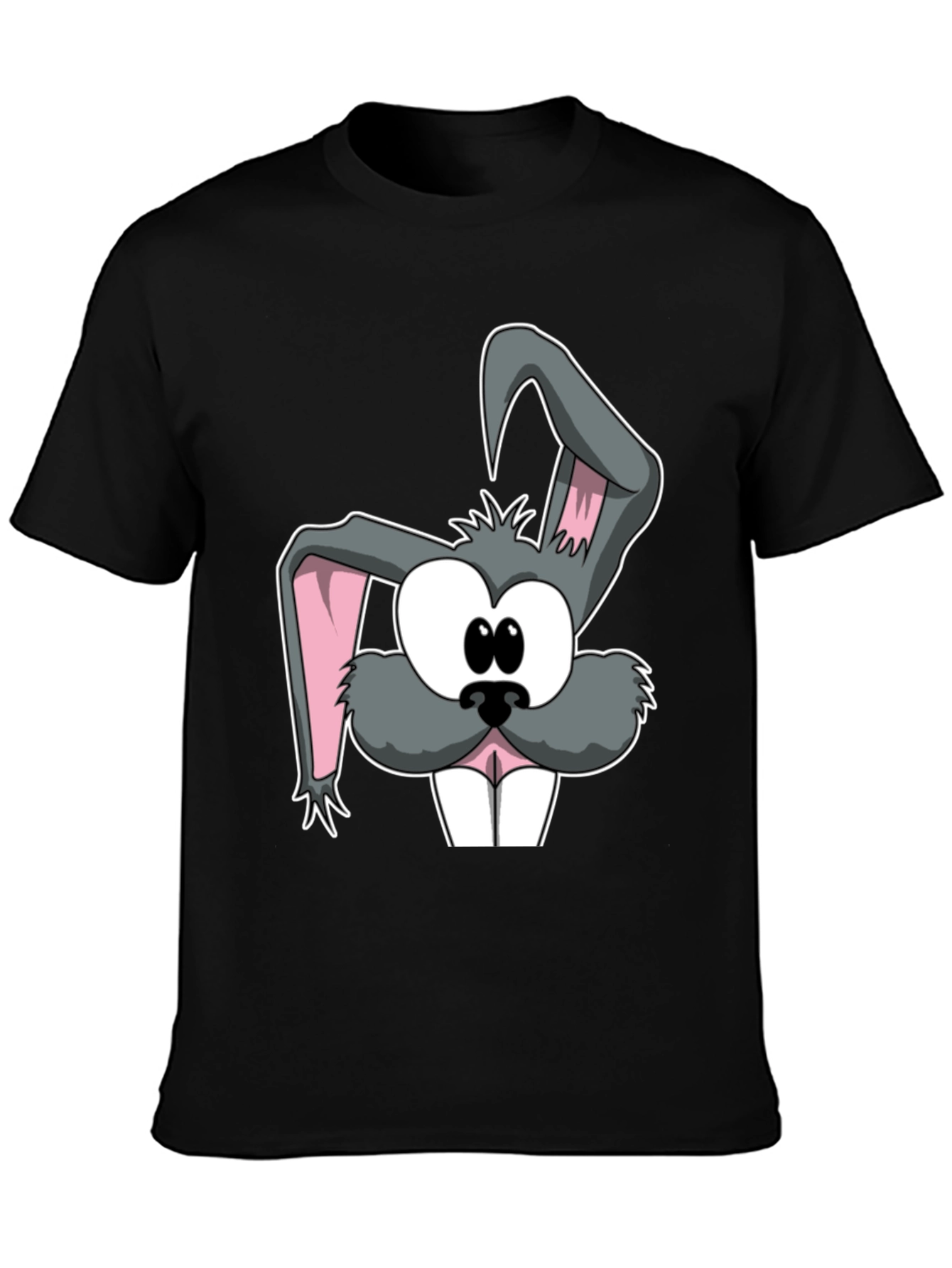 Cartoon Rabbit Graphic Tee - Soft Cotton Casual Top