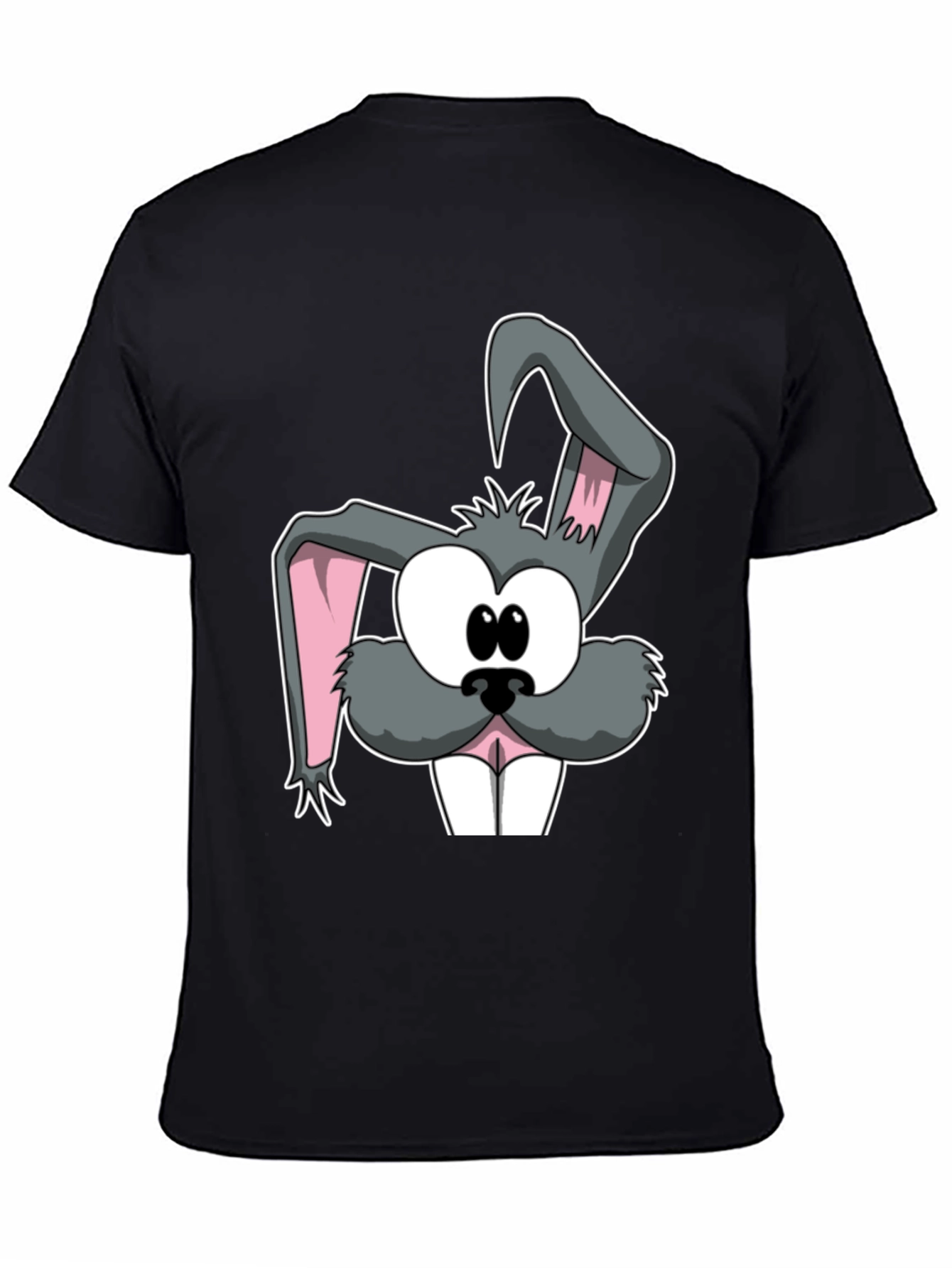 Cartoon Rabbit Graphic Tee - Soft Cotton Casual Top