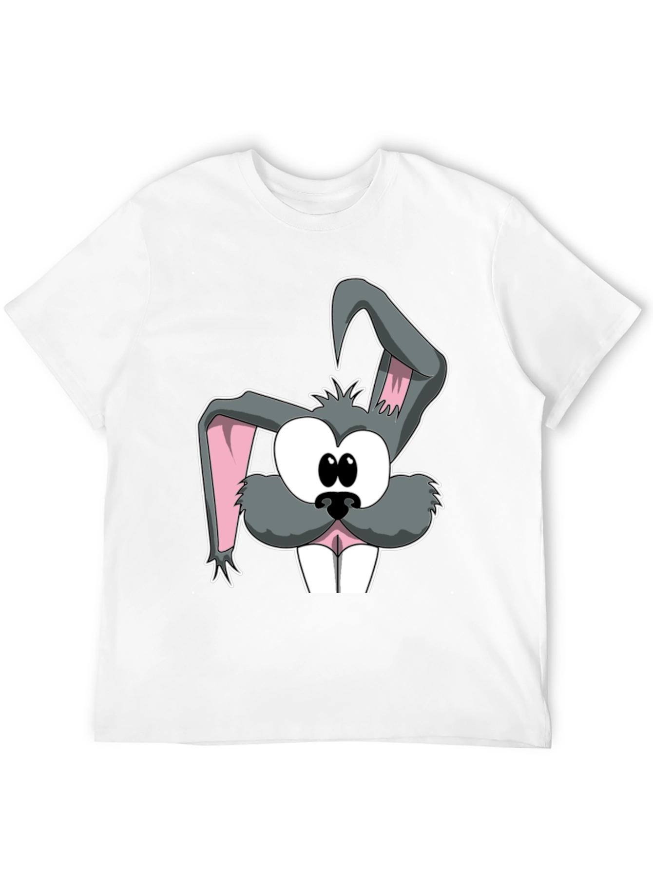 Cartoon Rabbit Graphic Tee - Soft Cotton Casual Top