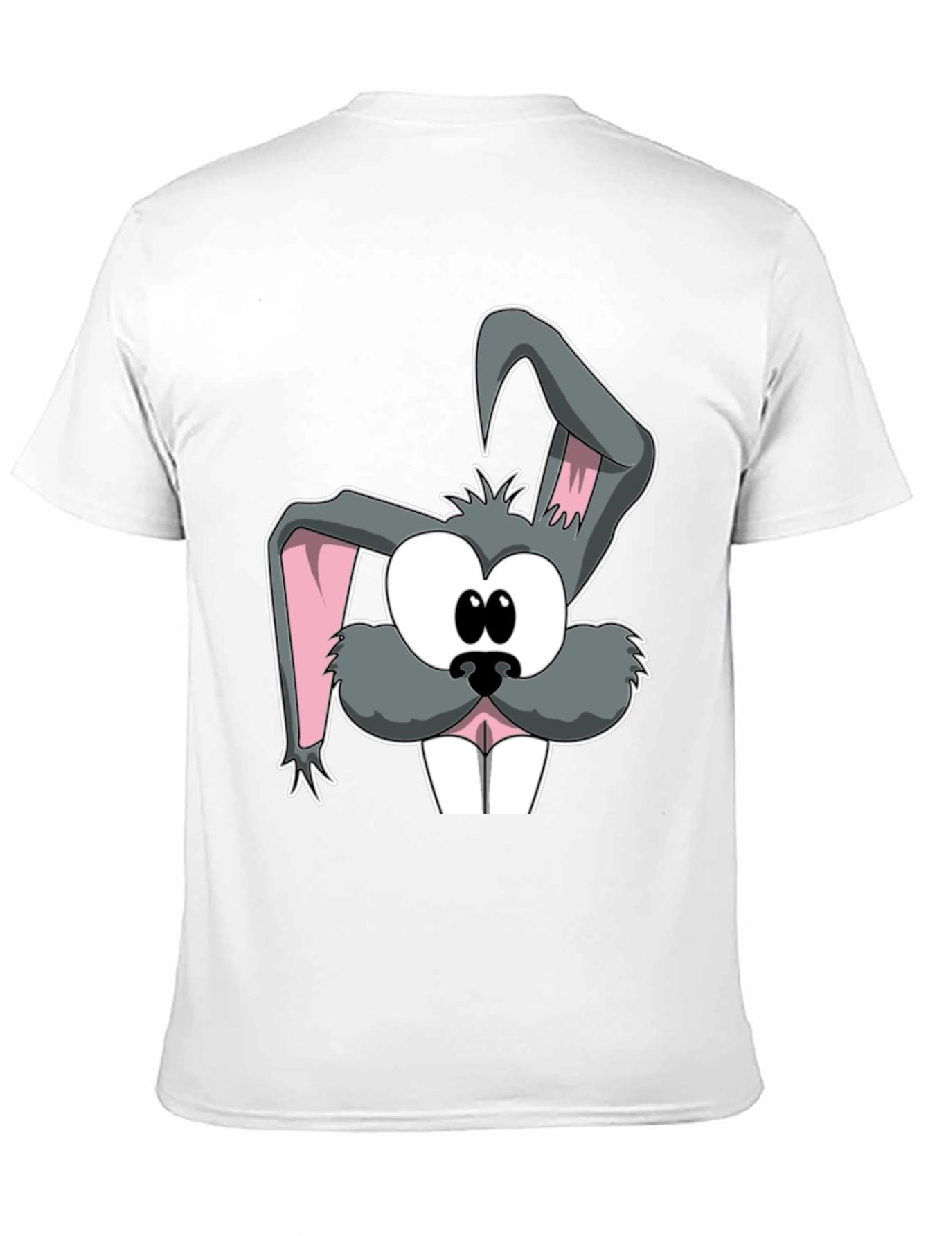 Cartoon Rabbit Graphic Tee - Soft Cotton Casual Top
