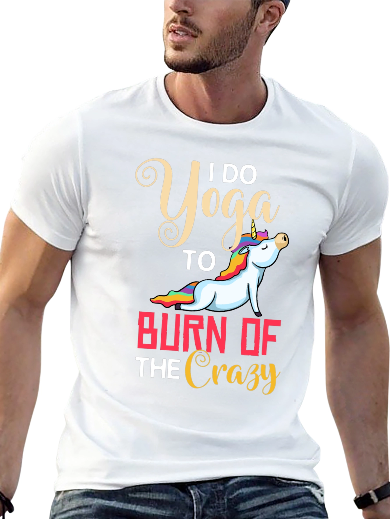 Yoga Unicorn Graphic T-Shirt