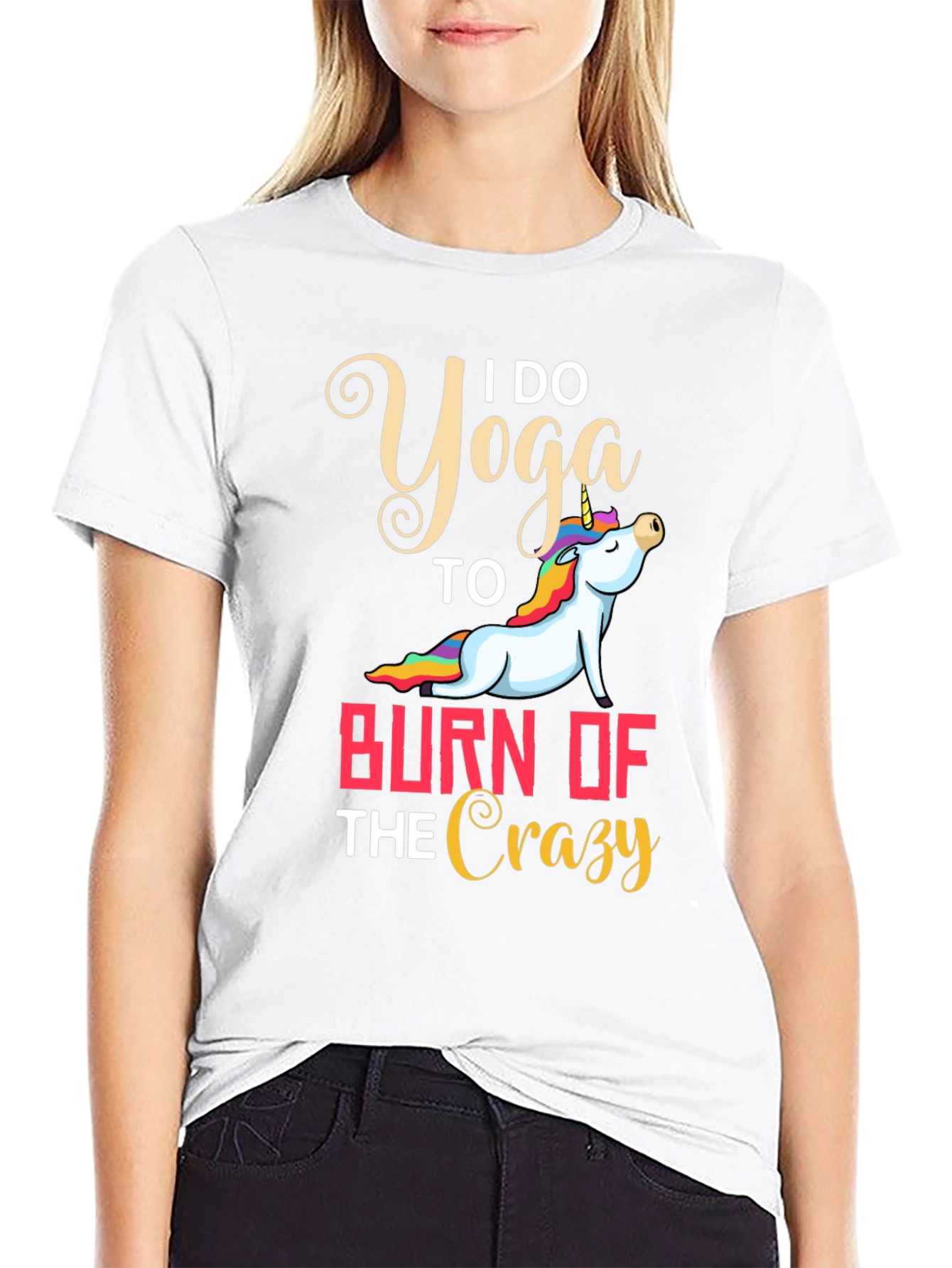 Yoga Unicorn Graphic T-Shirt