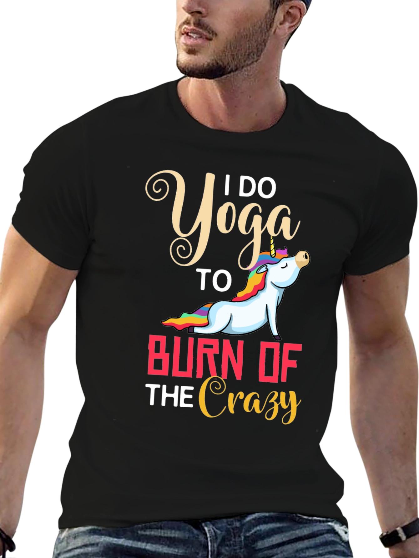 Yoga Unicorn Graphic T-Shirt