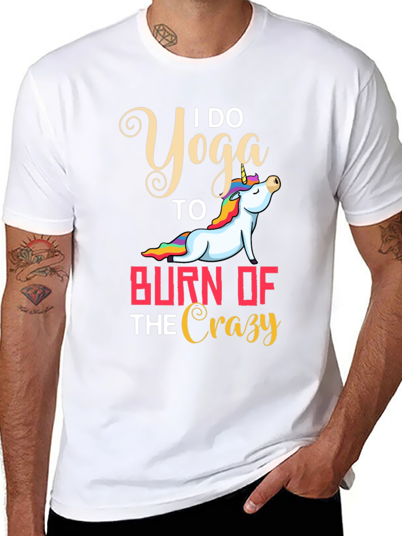 Yoga Unicorn Graphic T-Shirt
