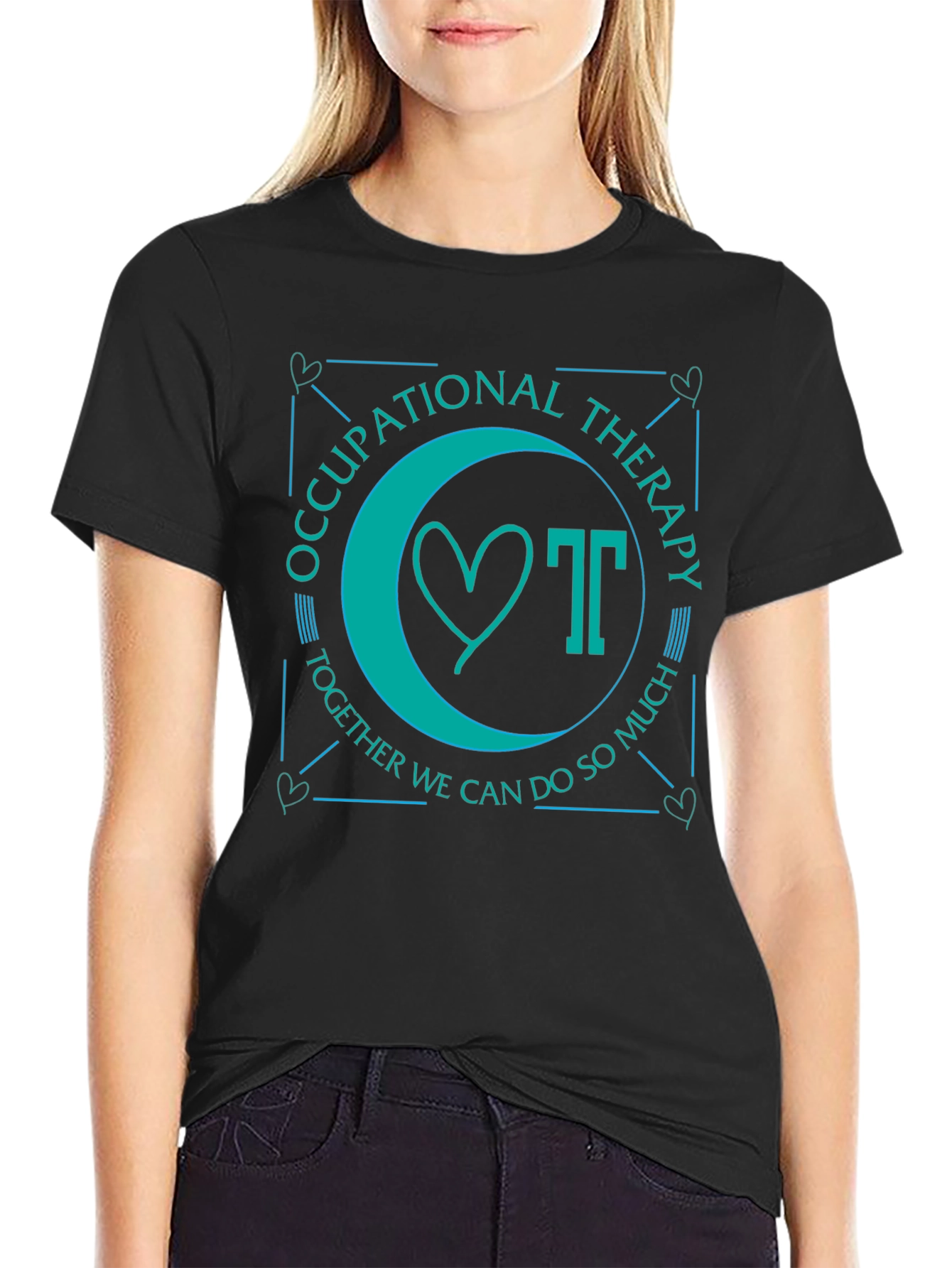 Occupational Therapy T-Shirt: Heart & OT Together