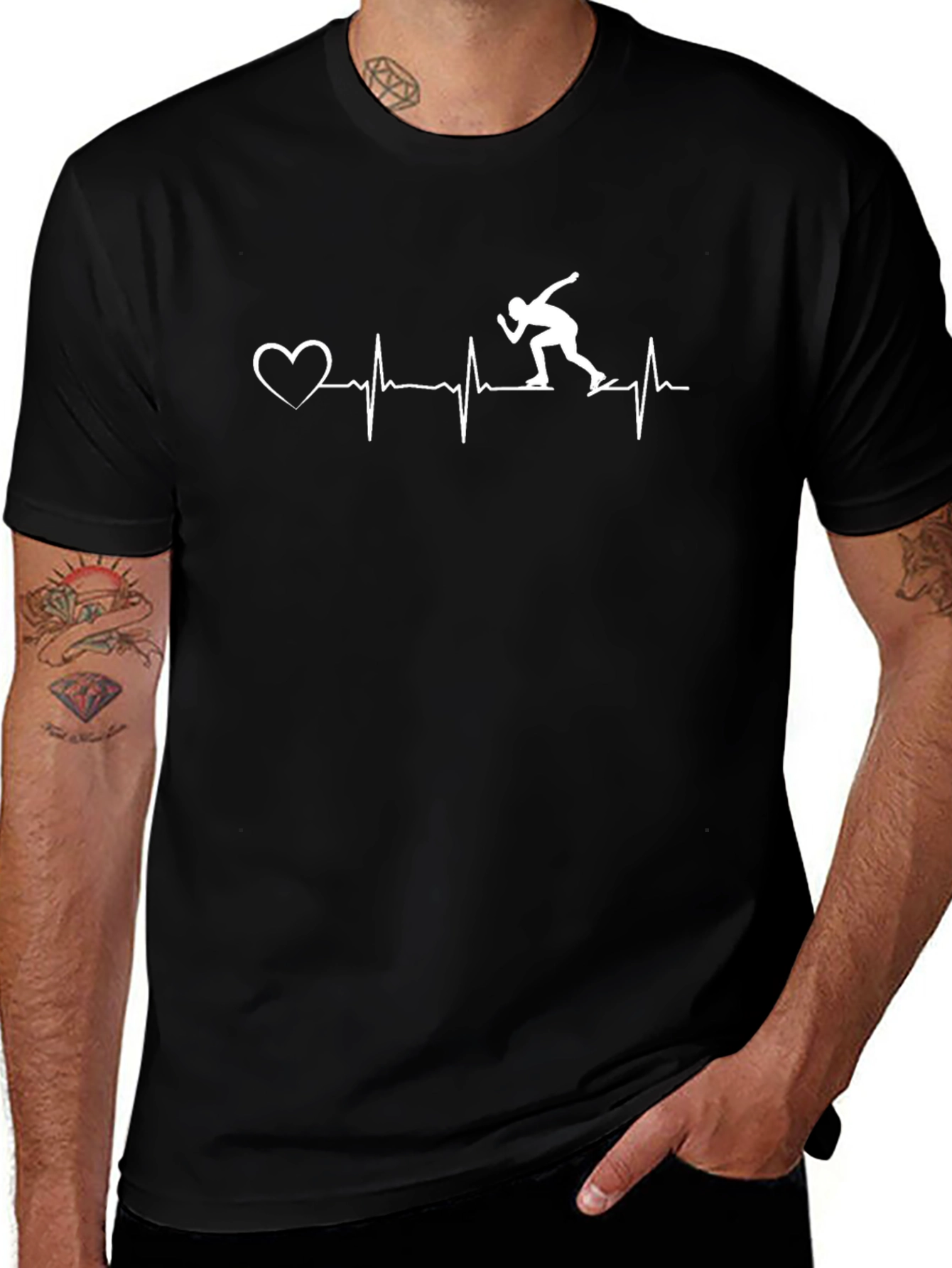 Skating Heartbeat T-Shirt