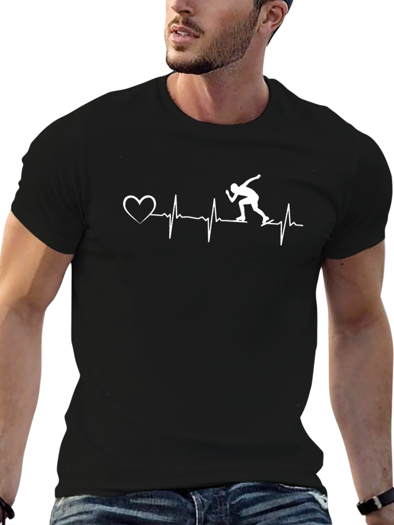 Skating Heartbeat T-Shirt