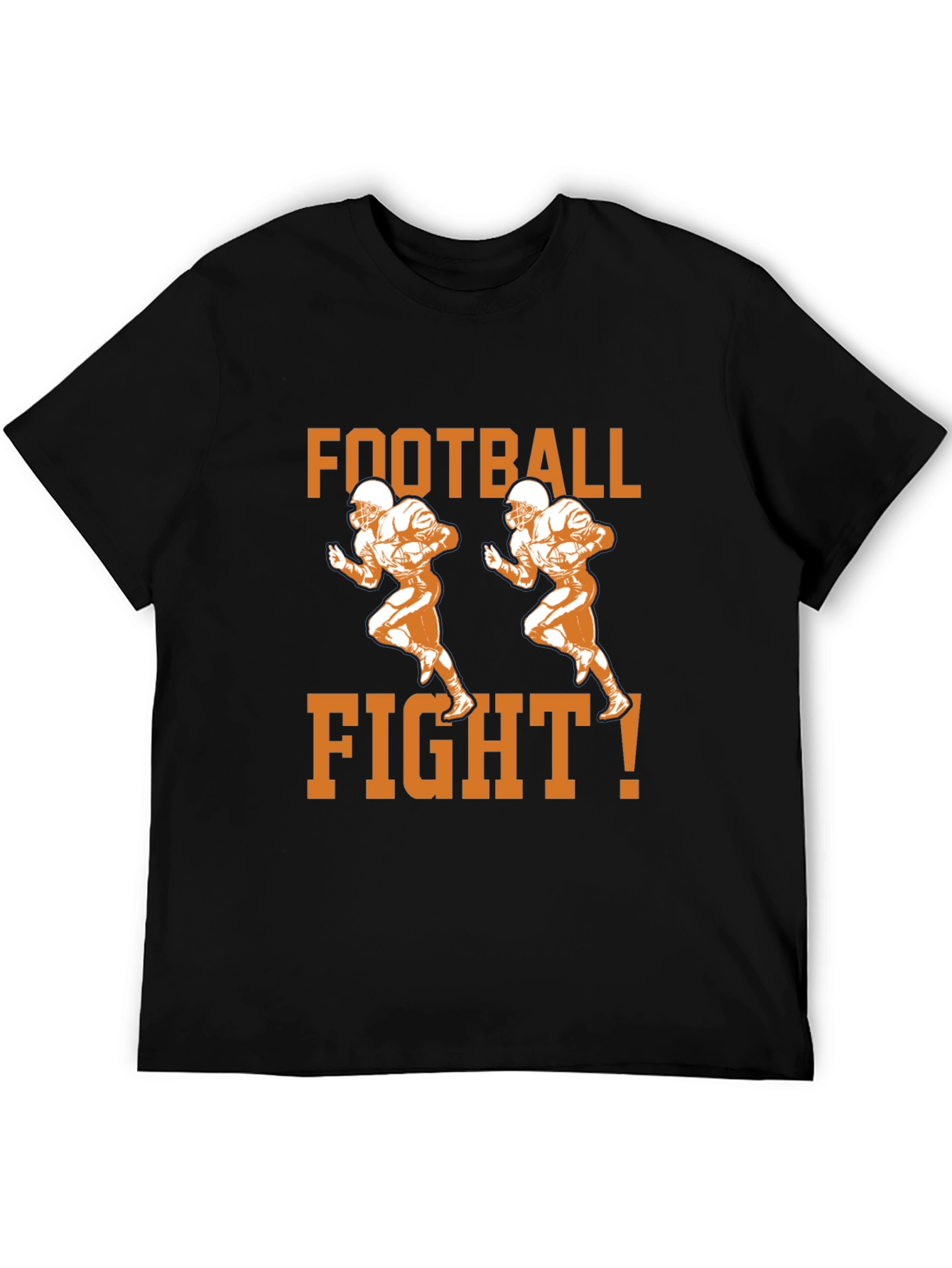 Football Fight T-Shirt - Black Graphic Tee