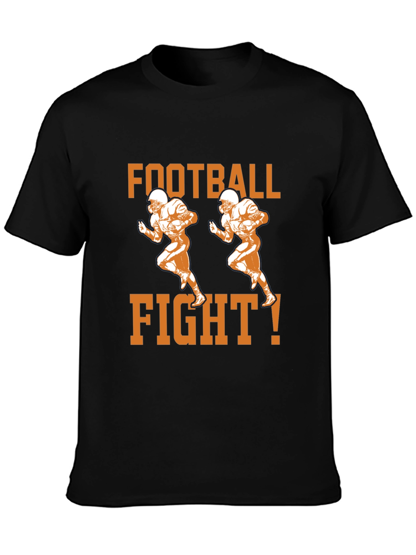 Football Fight T-Shirt - Black Graphic Tee