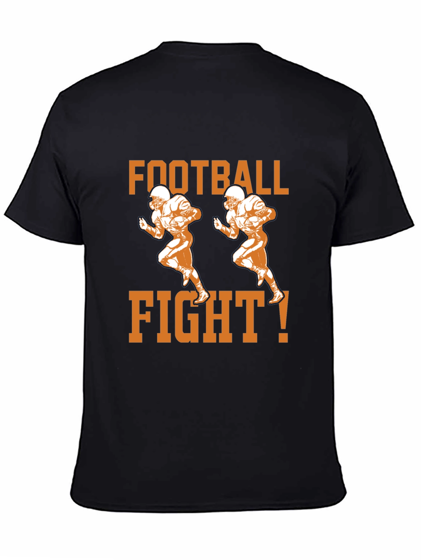 Football Fight T-Shirt - Black Graphic Tee
