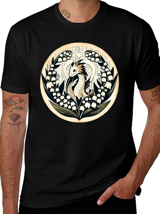 Dragon and Lily of the Valley T-Shirt