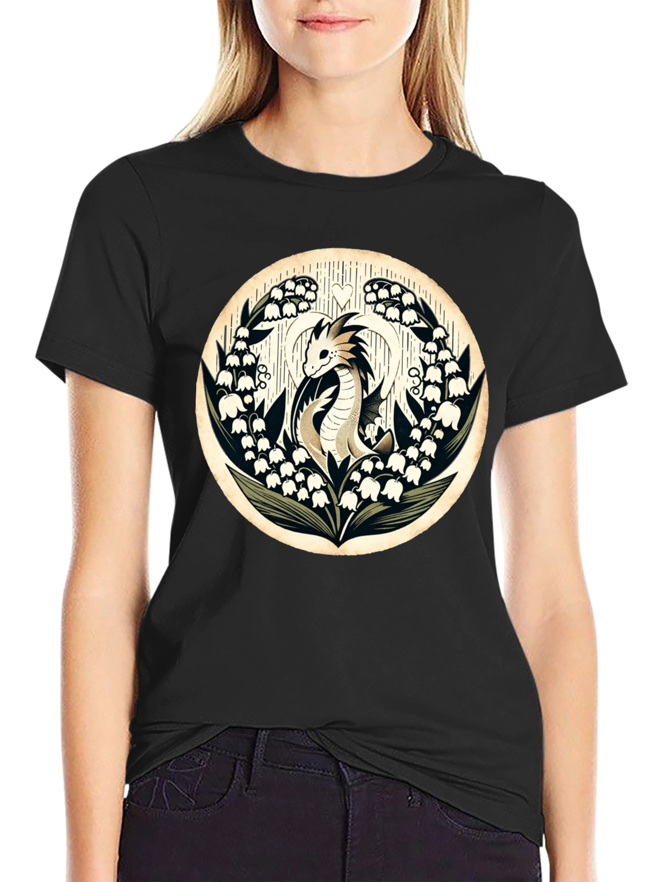 Dragon and Lily of the Valley T-Shirt