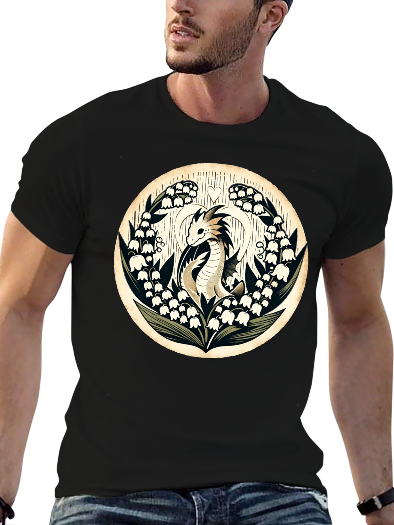 Dragon and Lily of the Valley T-Shirt