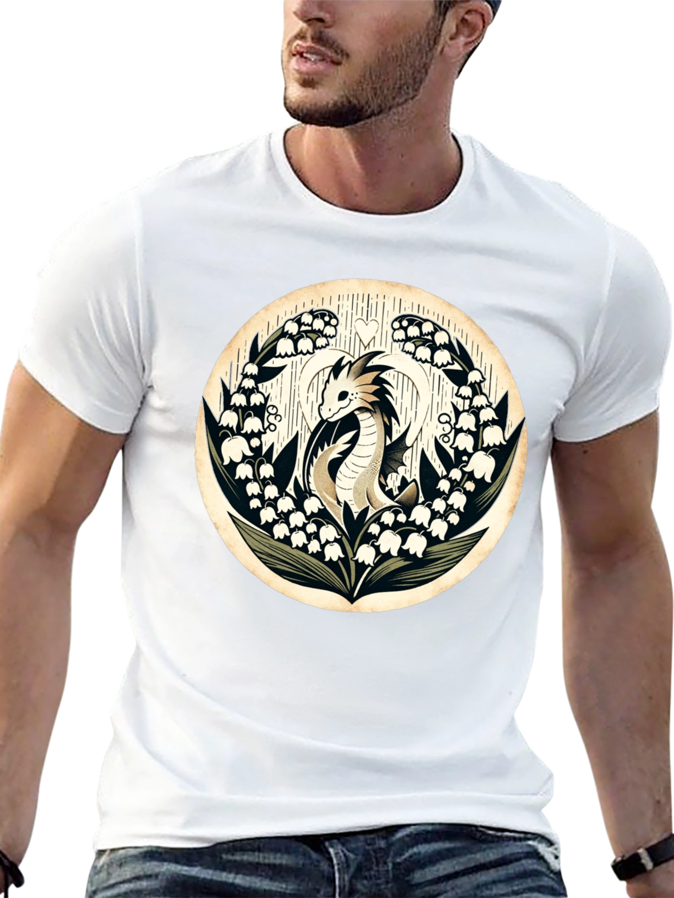 Dragon and Lily of the Valley T-Shirt