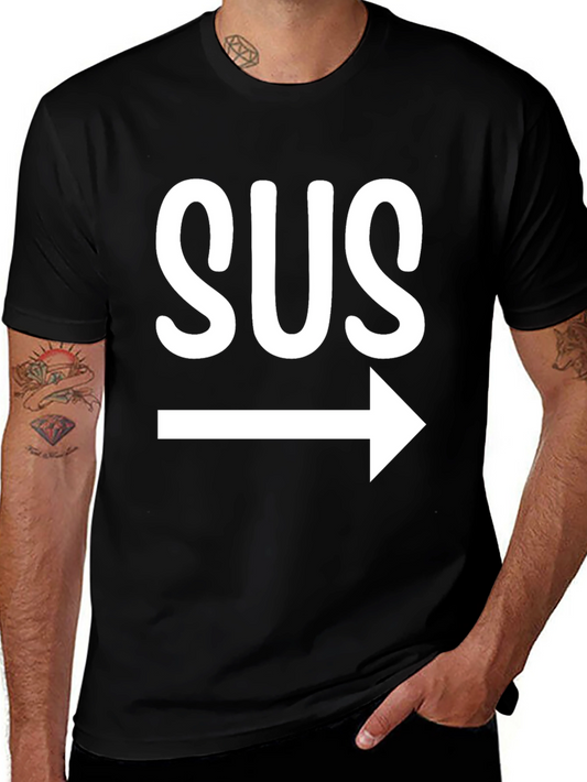 SUS T-Shirt - Amusing Suspicious Arrow Tee