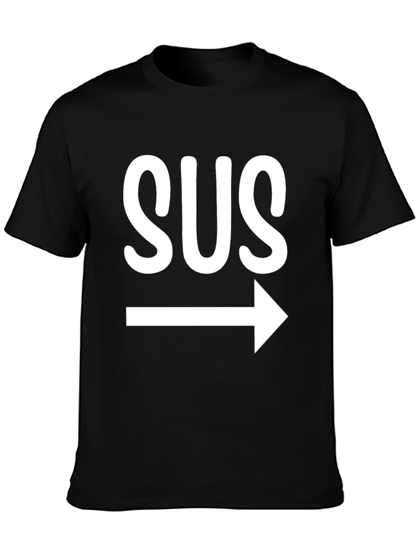 SUS T-Shirt - Amusing Suspicious Arrow Tee
