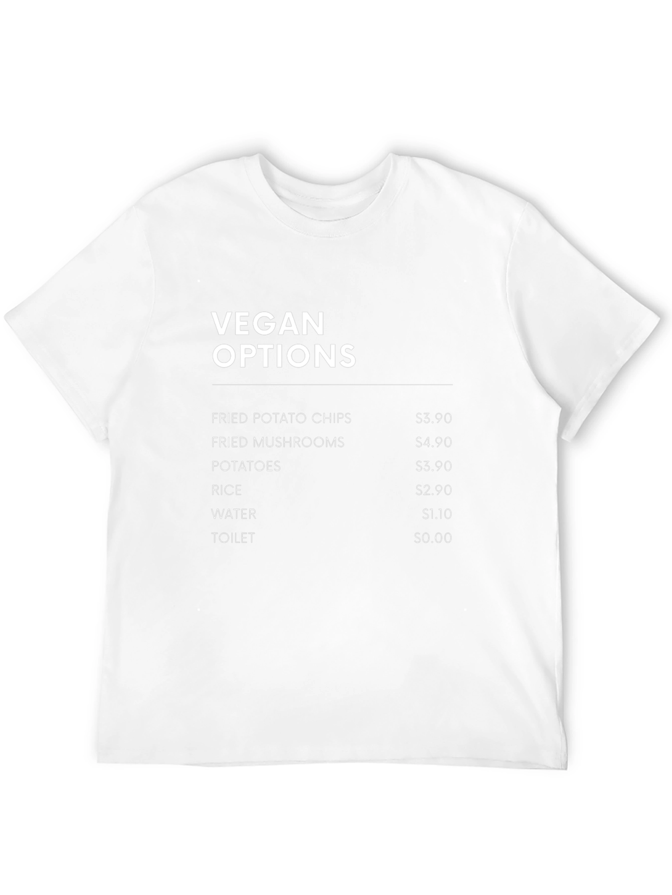 Vegan Options T-Shirt - Black Graphic Tee