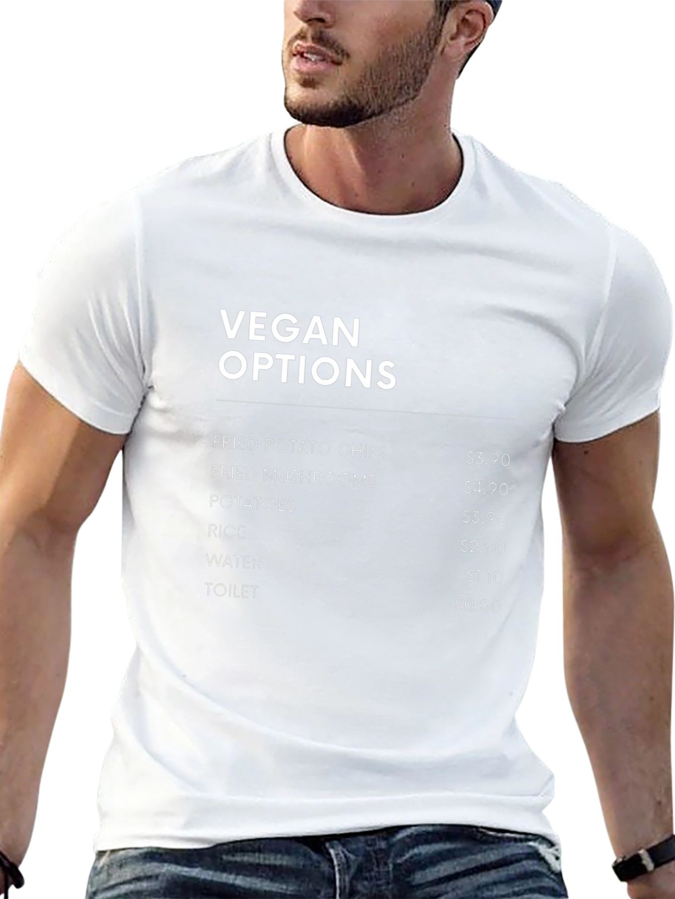 Vegan Options T-Shirt - Black Graphic Tee