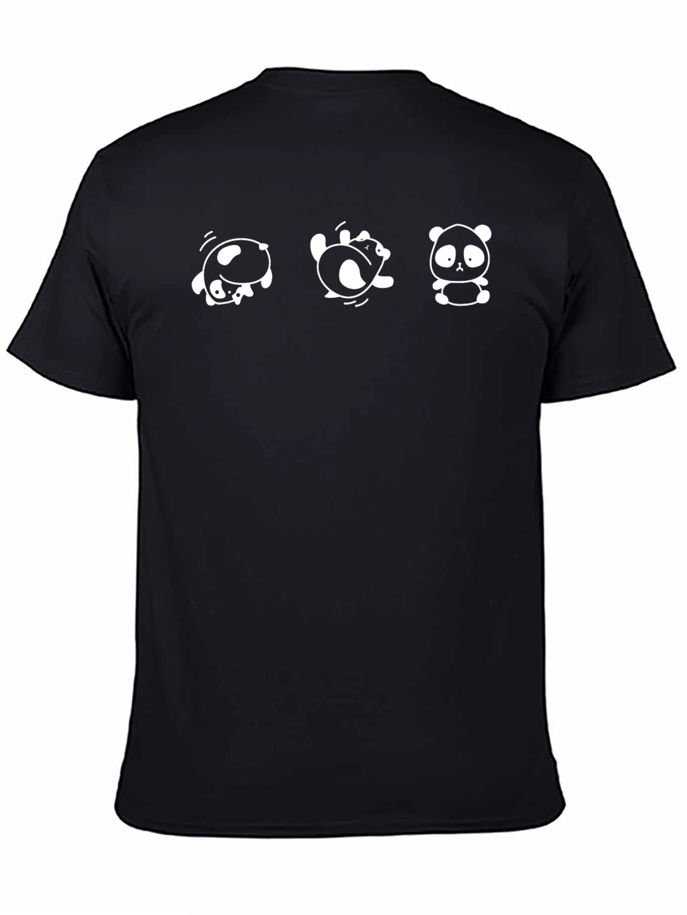 Rolling Panda Graphic Tee - Black