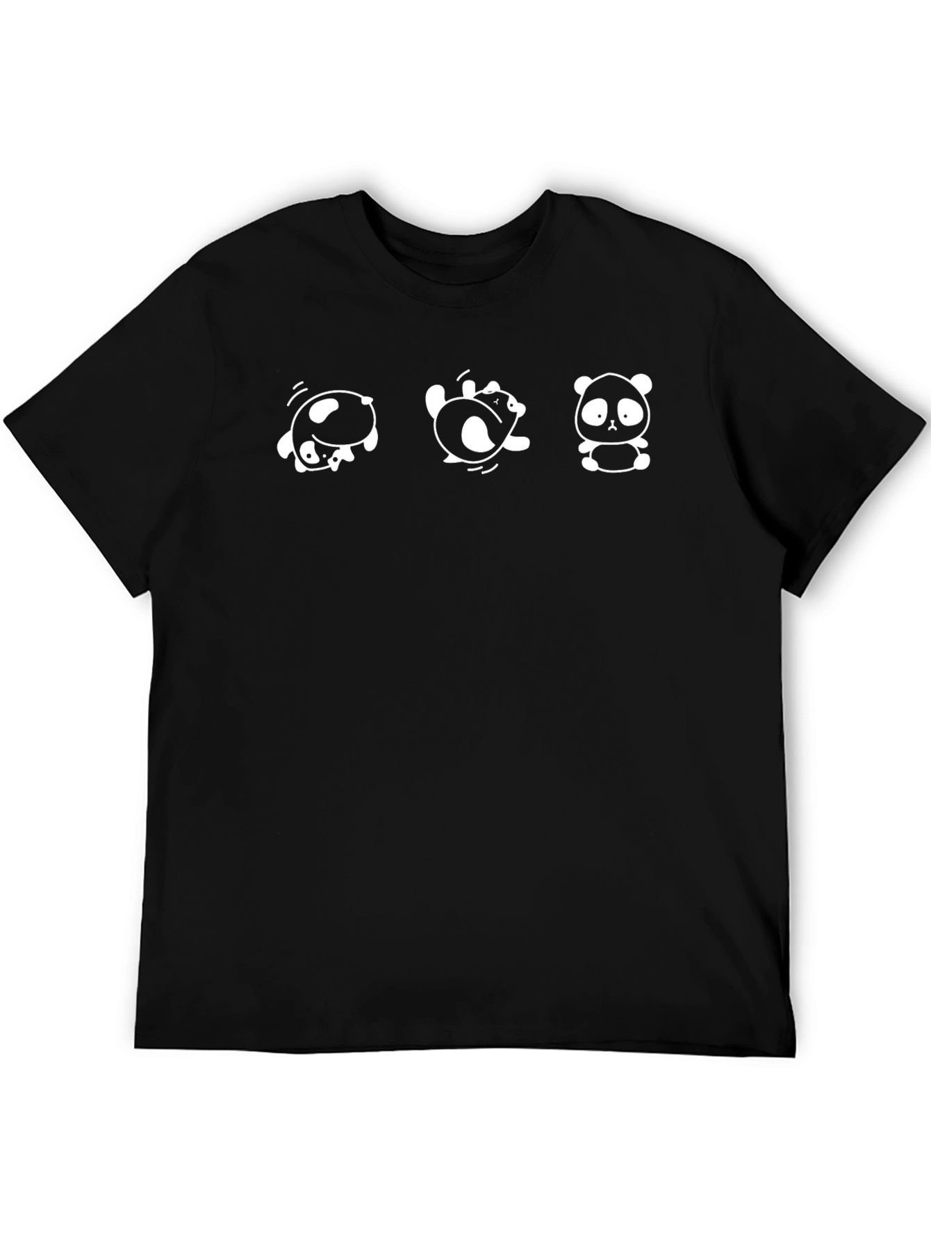 Rolling Panda Graphic Tee - Black