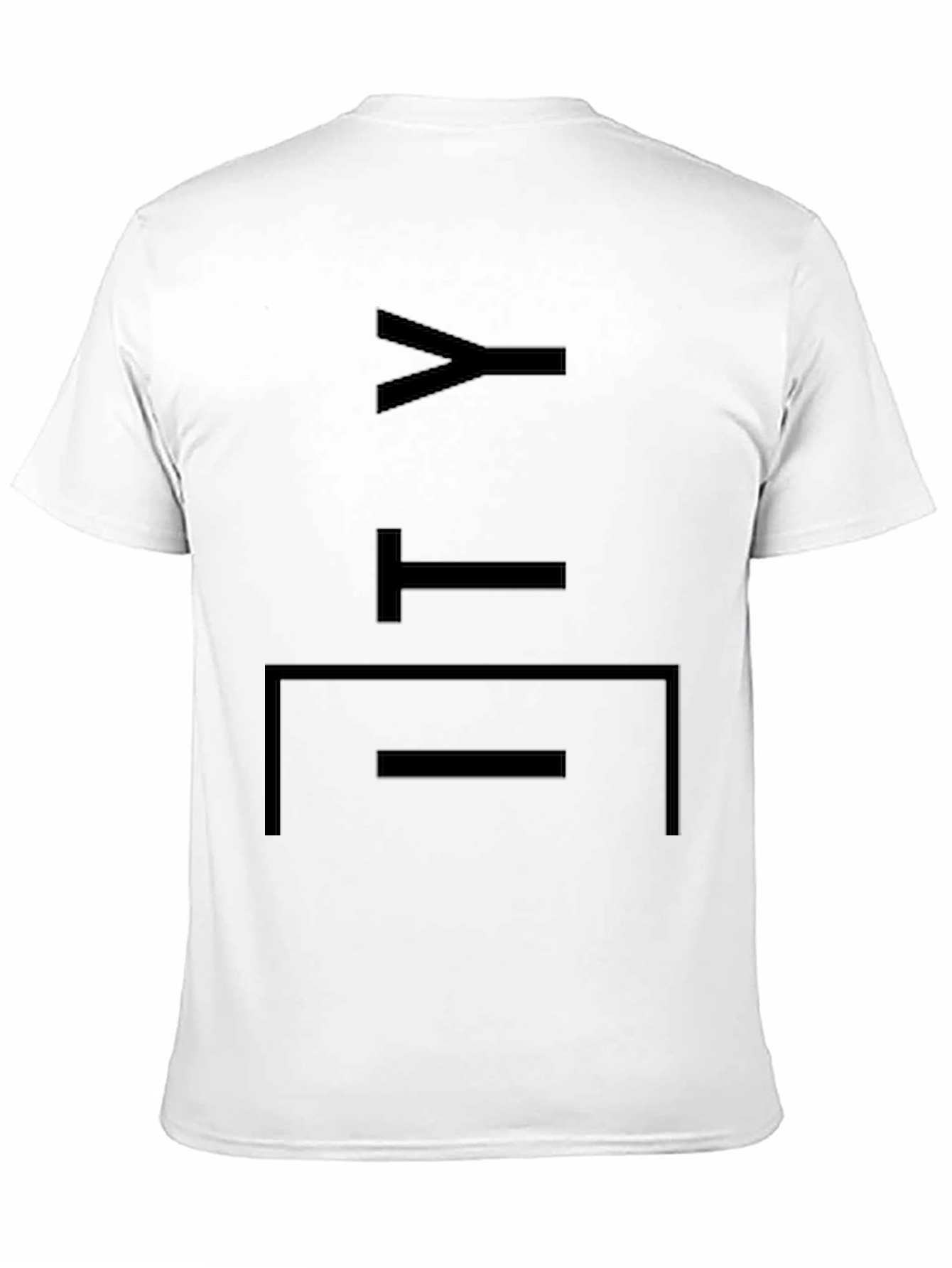 Modern Graphic Print T-Shirt - Black