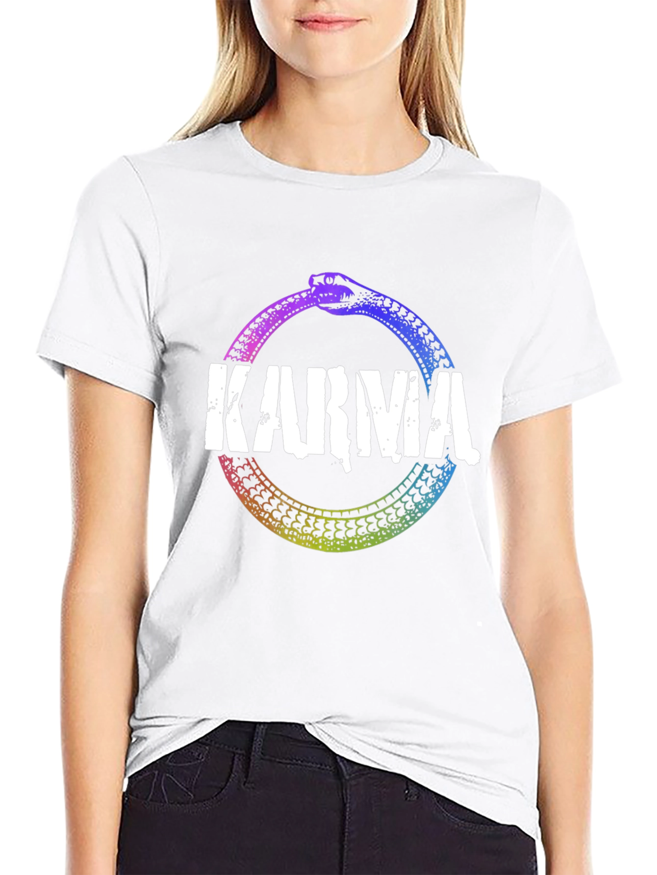 Karma Snake Graphic Print Tee - Unisex