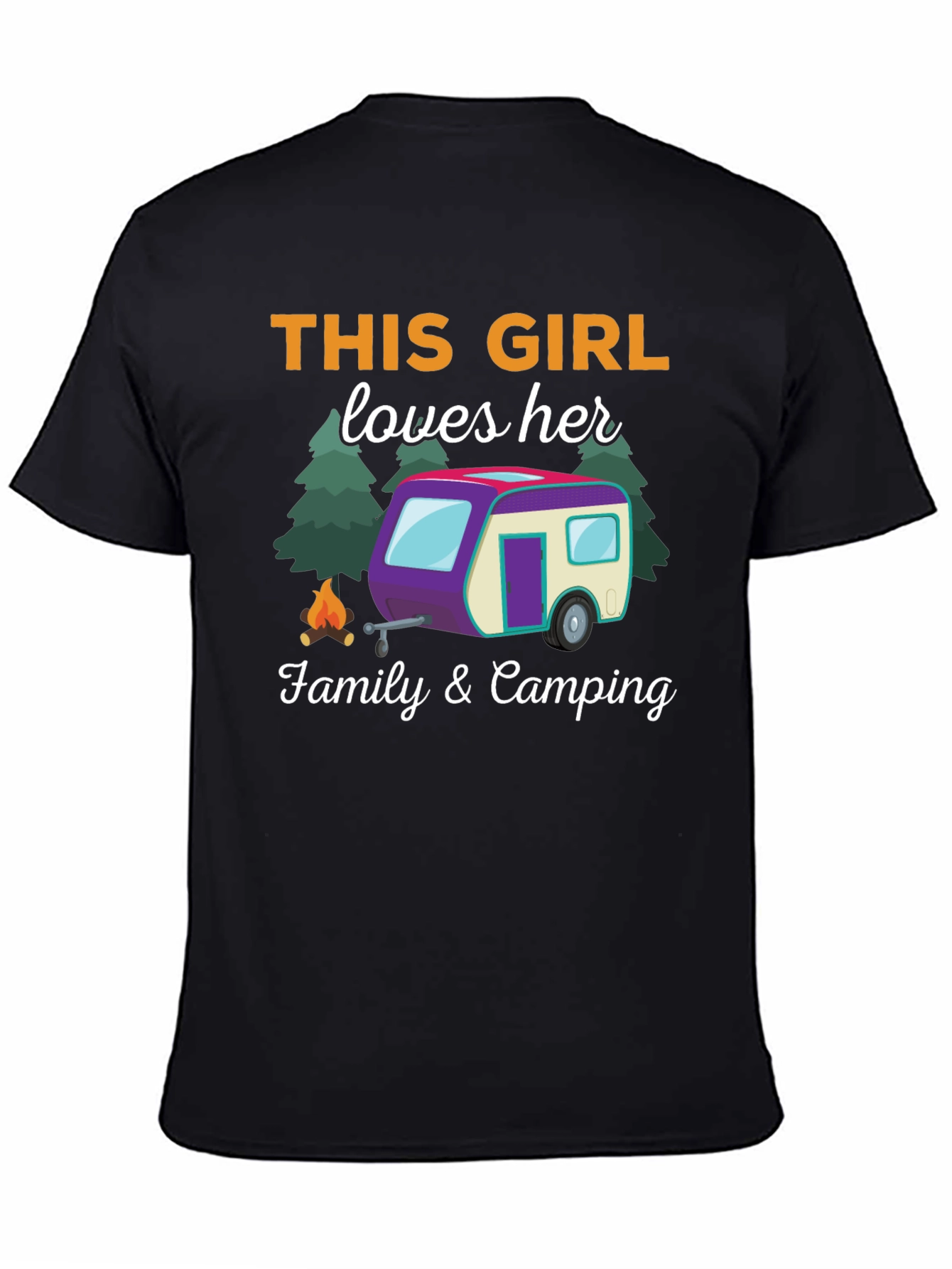 This Girl Loves Her Family & Camping T-Shirt