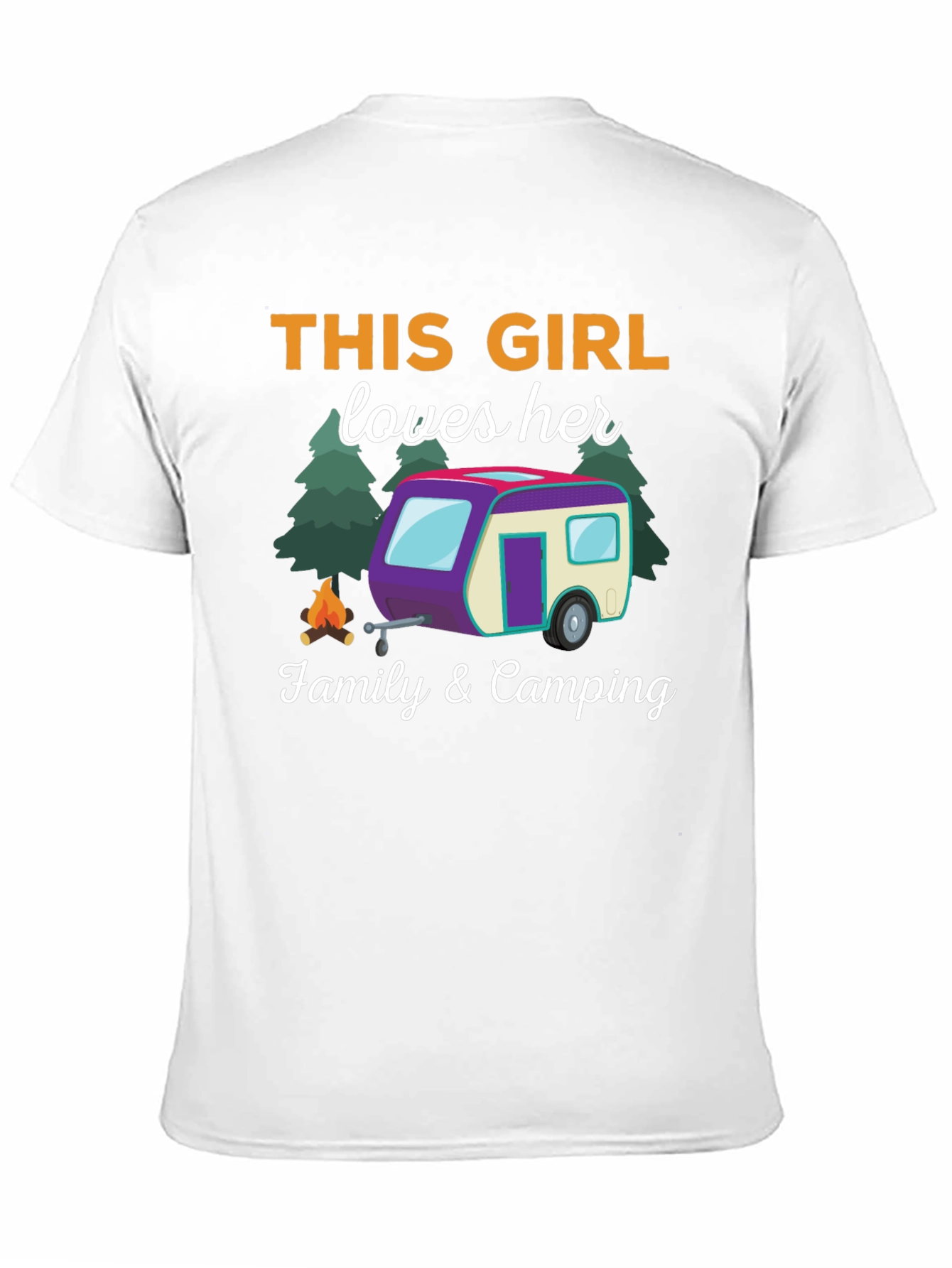 This Girl Loves Her Family & Camping T-Shirt