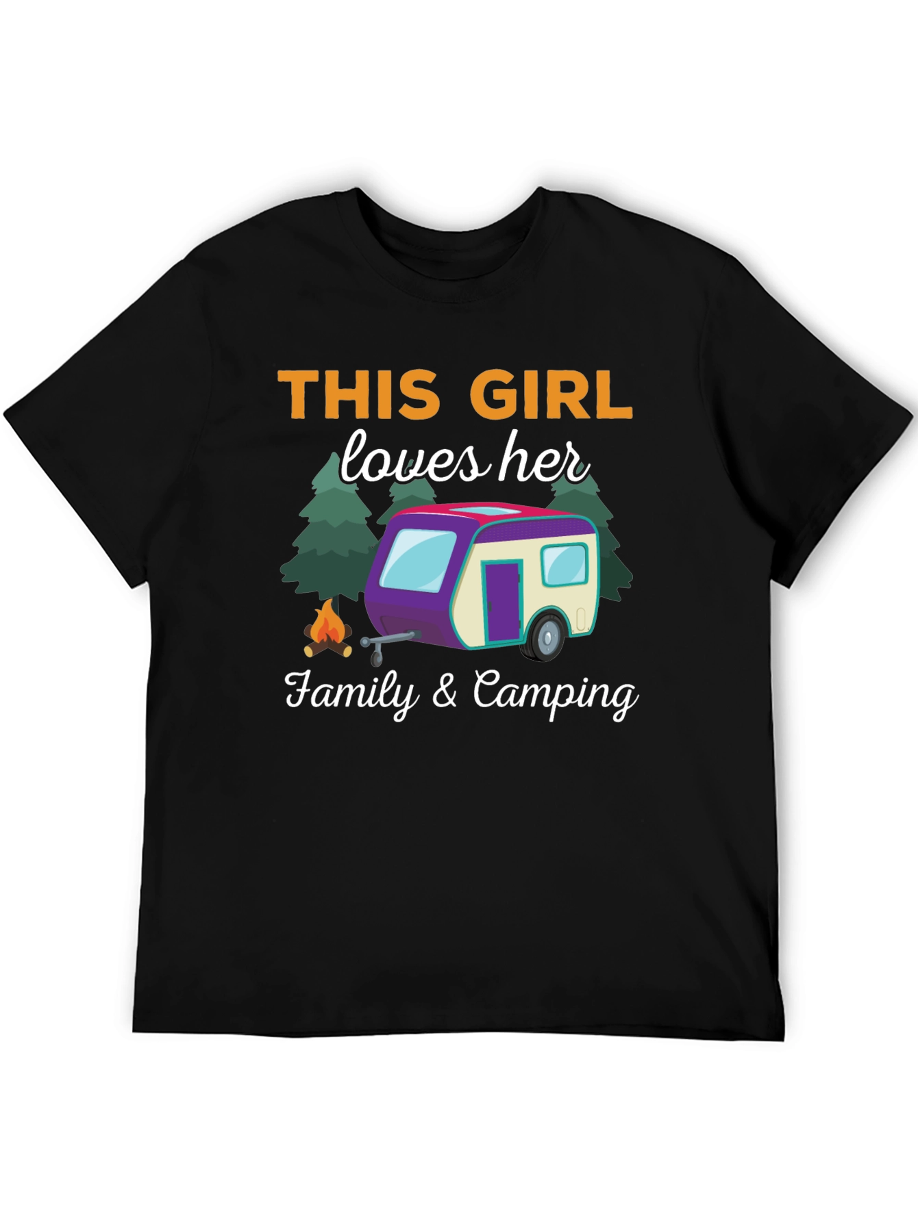 This Girl Loves Her Family & Camping T-Shirt