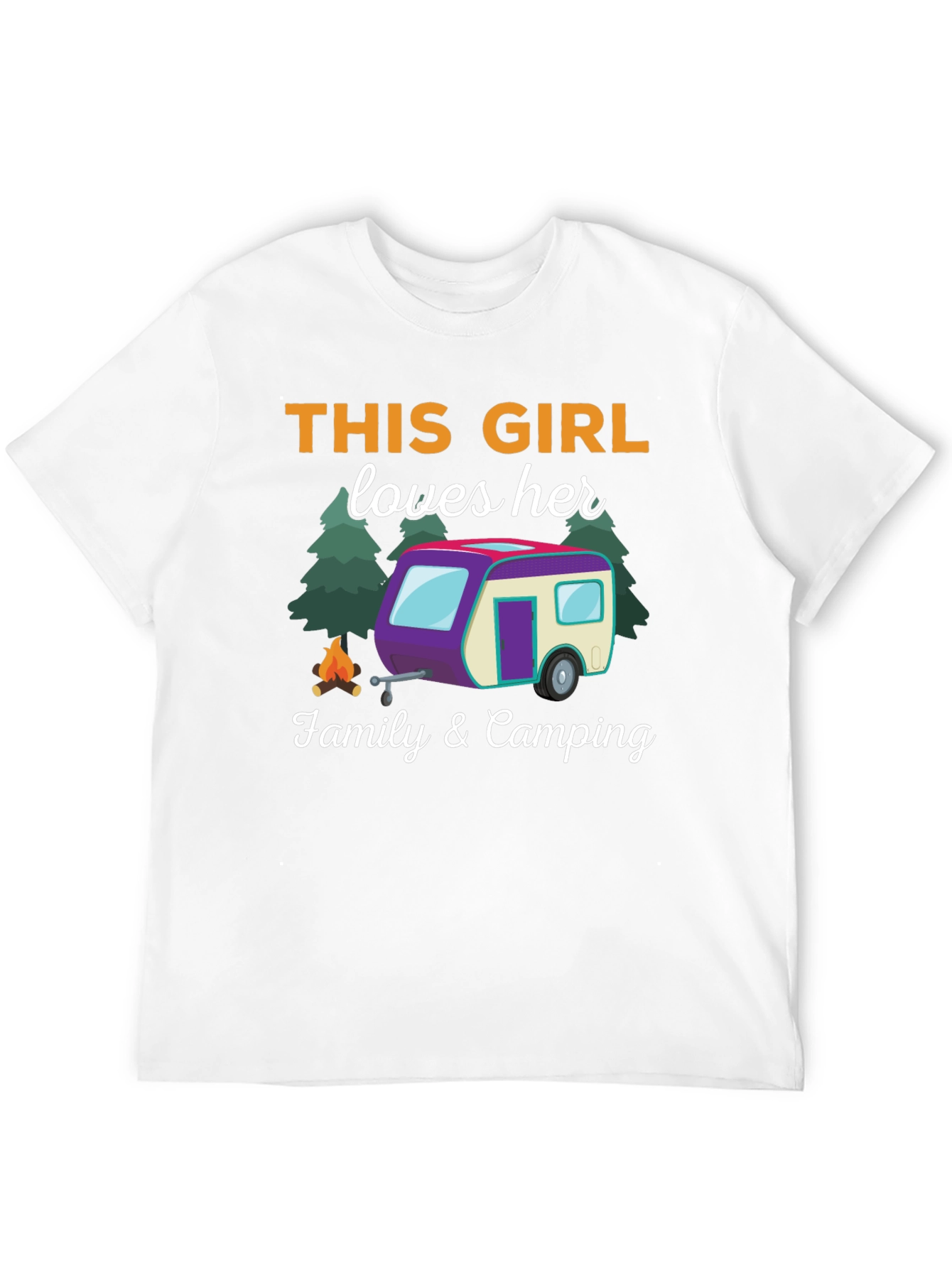 This Girl Loves Her Family & Camping T-Shirt