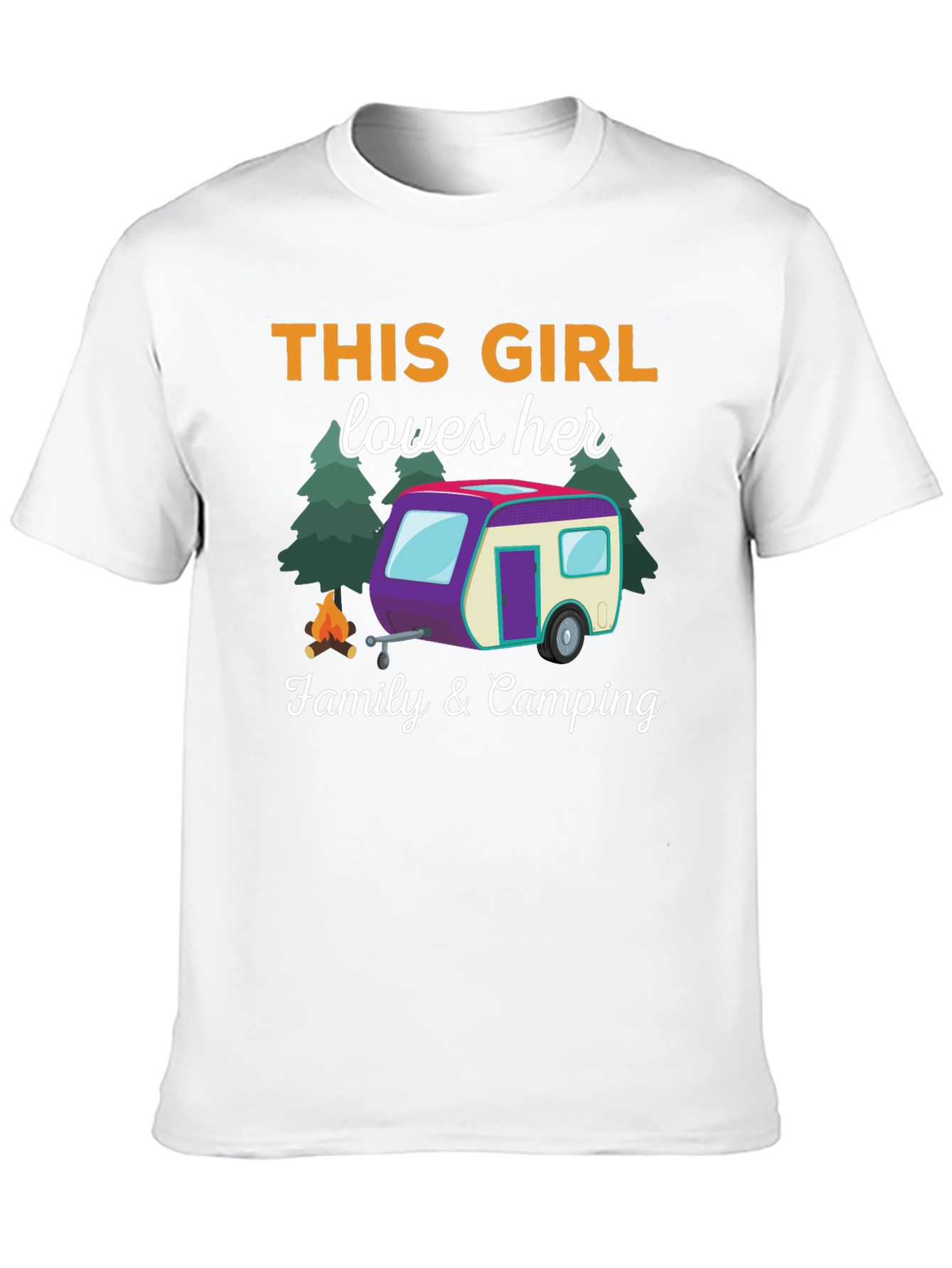 This Girl Loves Her Family & Camping T-Shirt