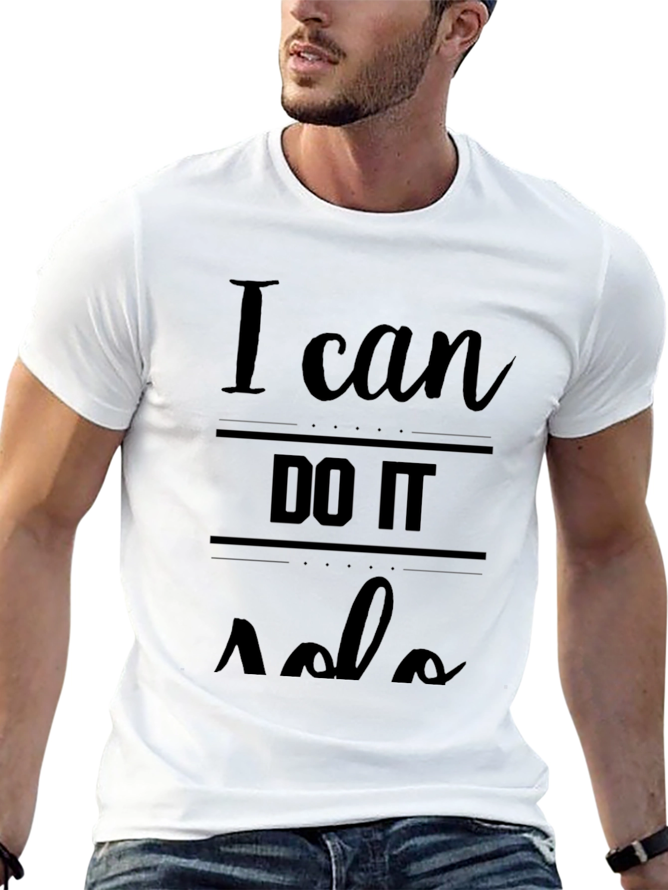 I Can DO IT Solo Black Graphic Tee