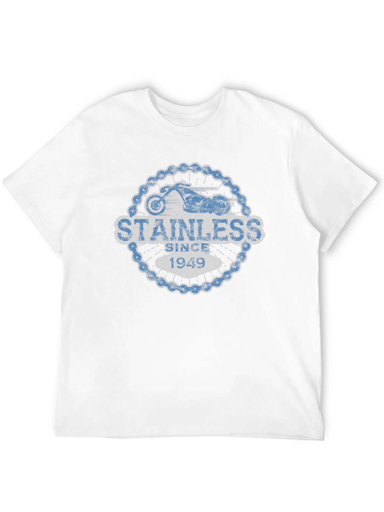 Stainless Since 1949 Black Motorcycle T-Shirt