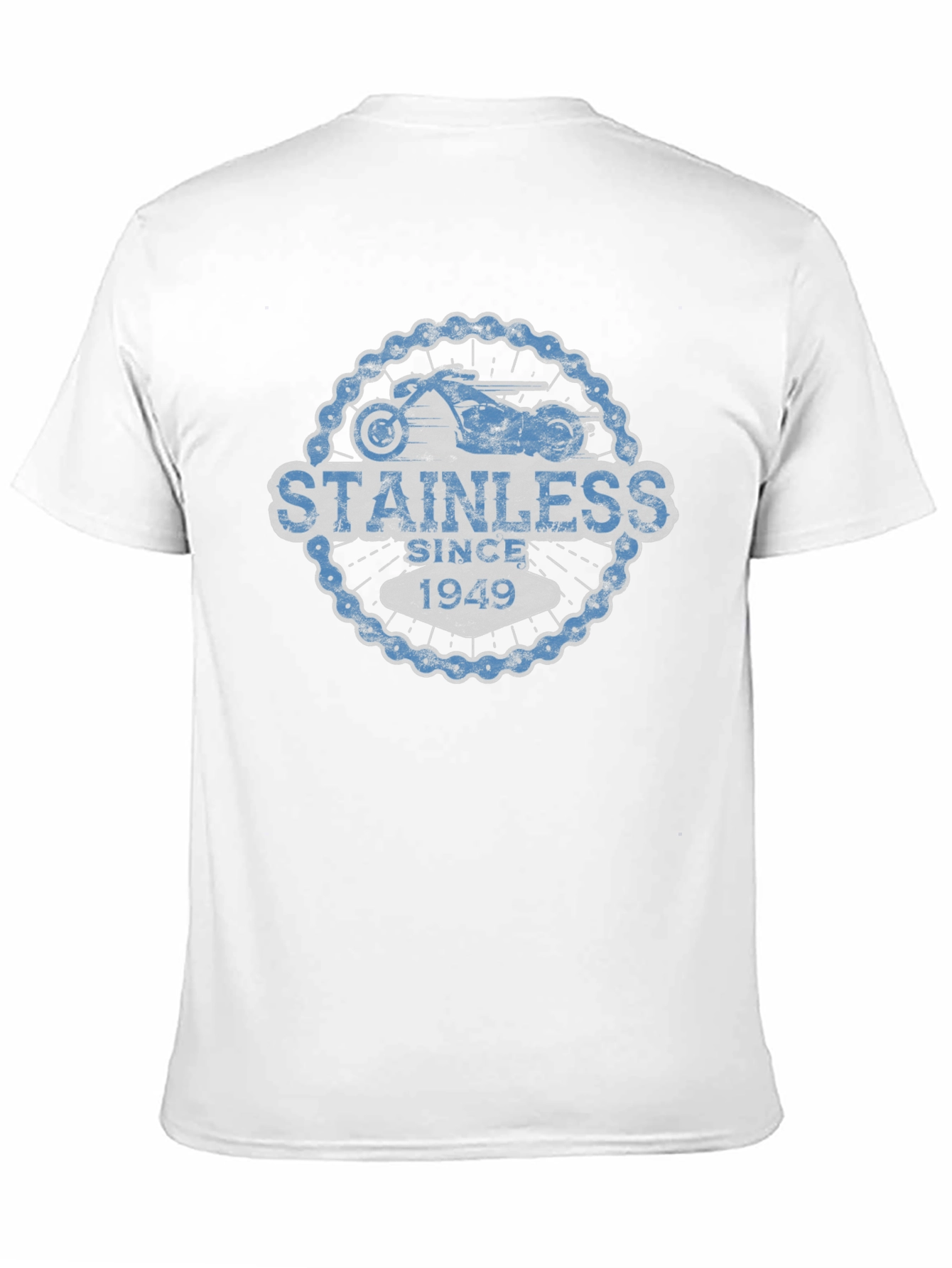 Stainless Since 1949 Black Motorcycle T-Shirt